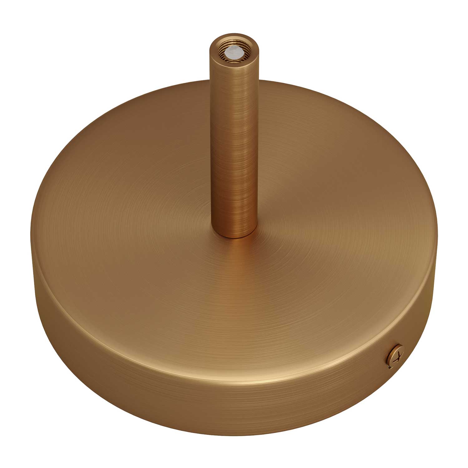 Zylinderförmiges Baldachin-Set aus Metall mit 7 cm Kabelklemme – Satiniertes Bronze - Image 2