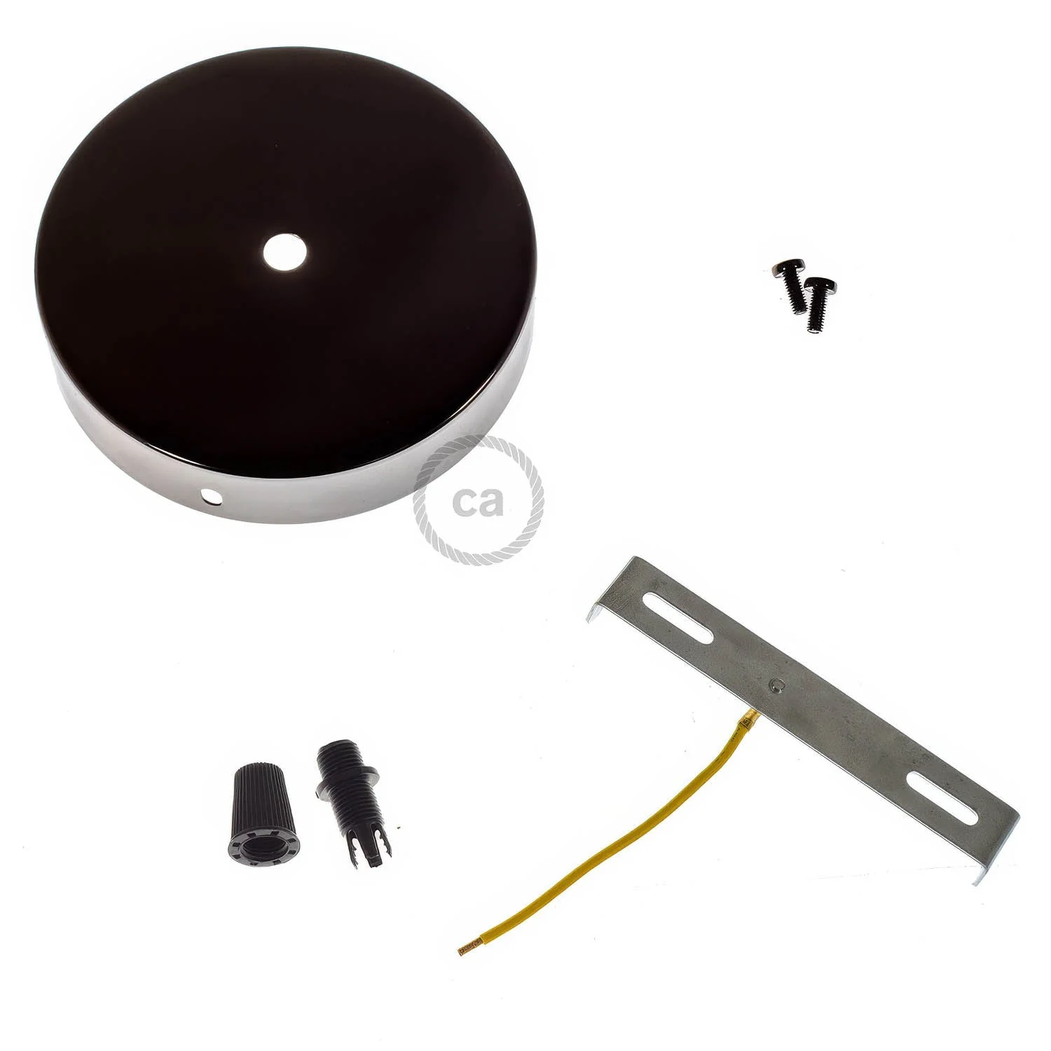 Zylindrisches Metall-Baldachin-Kit – Perlenschwarz - Image 3