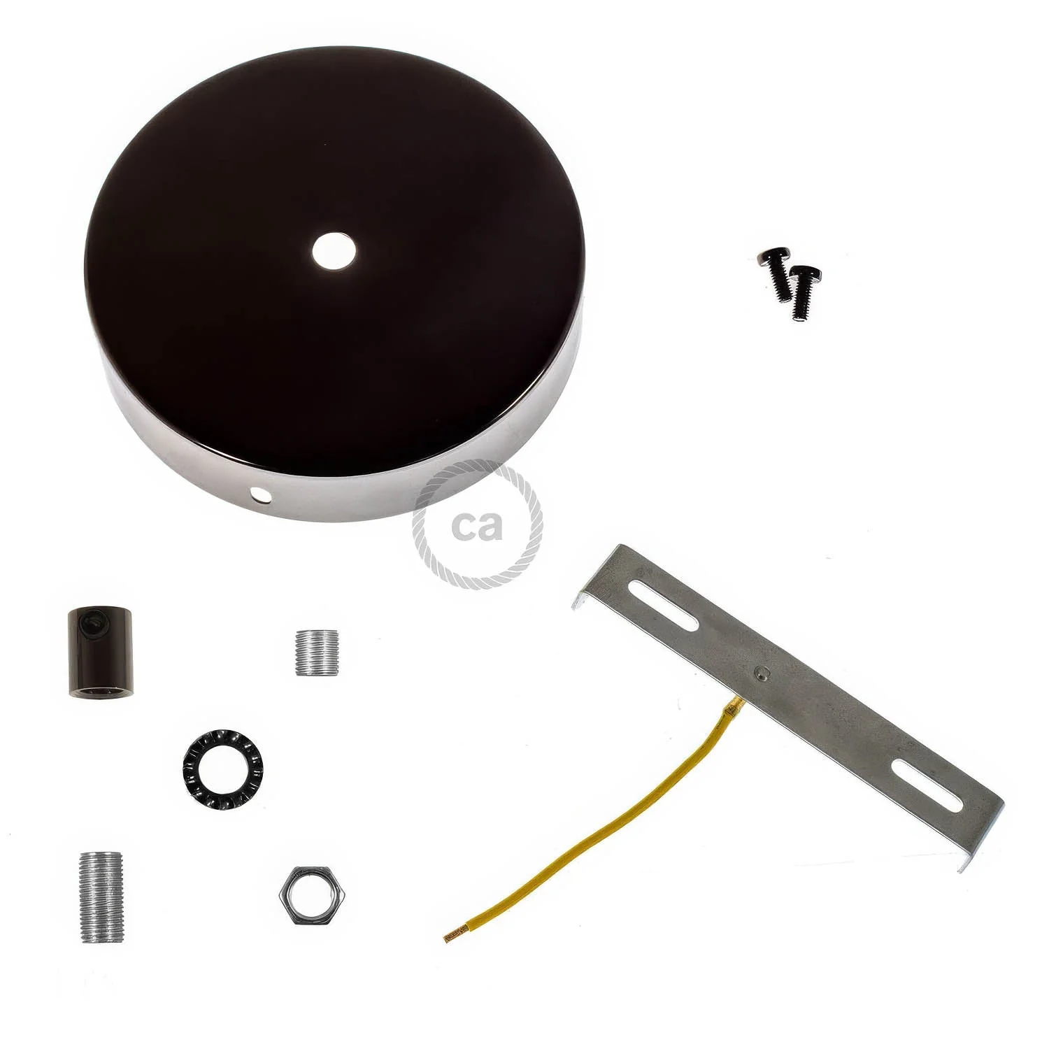 Zylindrisches Metall-Baldachin-Kit – Perlenschwarz - Image 8
