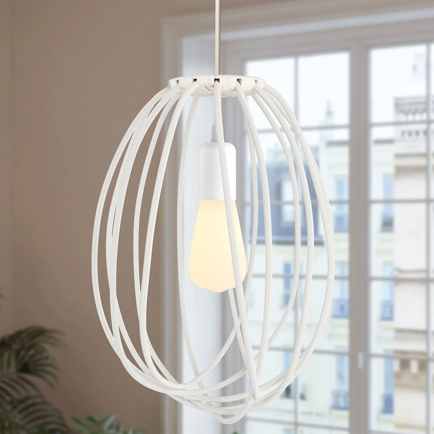 Kit Cablò, Mehrfarbige Halterung aus recyceltem Kunststoff zur Lampenschirm-Gestaltung - Image 2