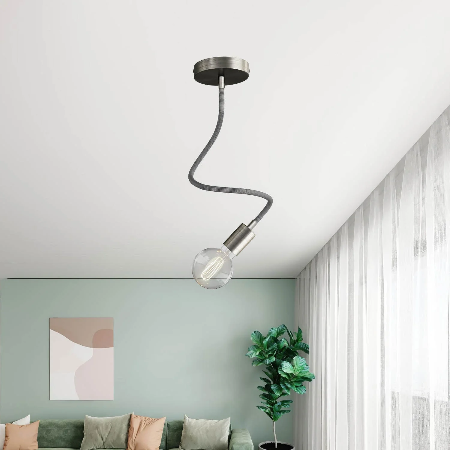 Kit Creative Flex flexibler Verlängerungsschlauch mit Stoffummantelung RM75 Titanio mit Metallendstücken - Image 23