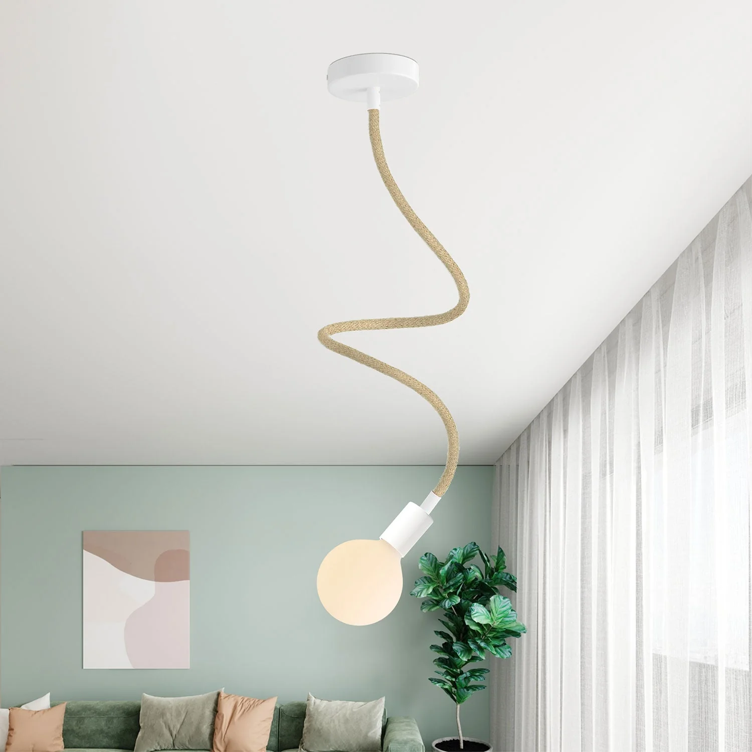 Creative Flex Kit – flexibles Verlängerungsrohr mit Jute RN06 Natur ummantelt und Metallenden - Image 10