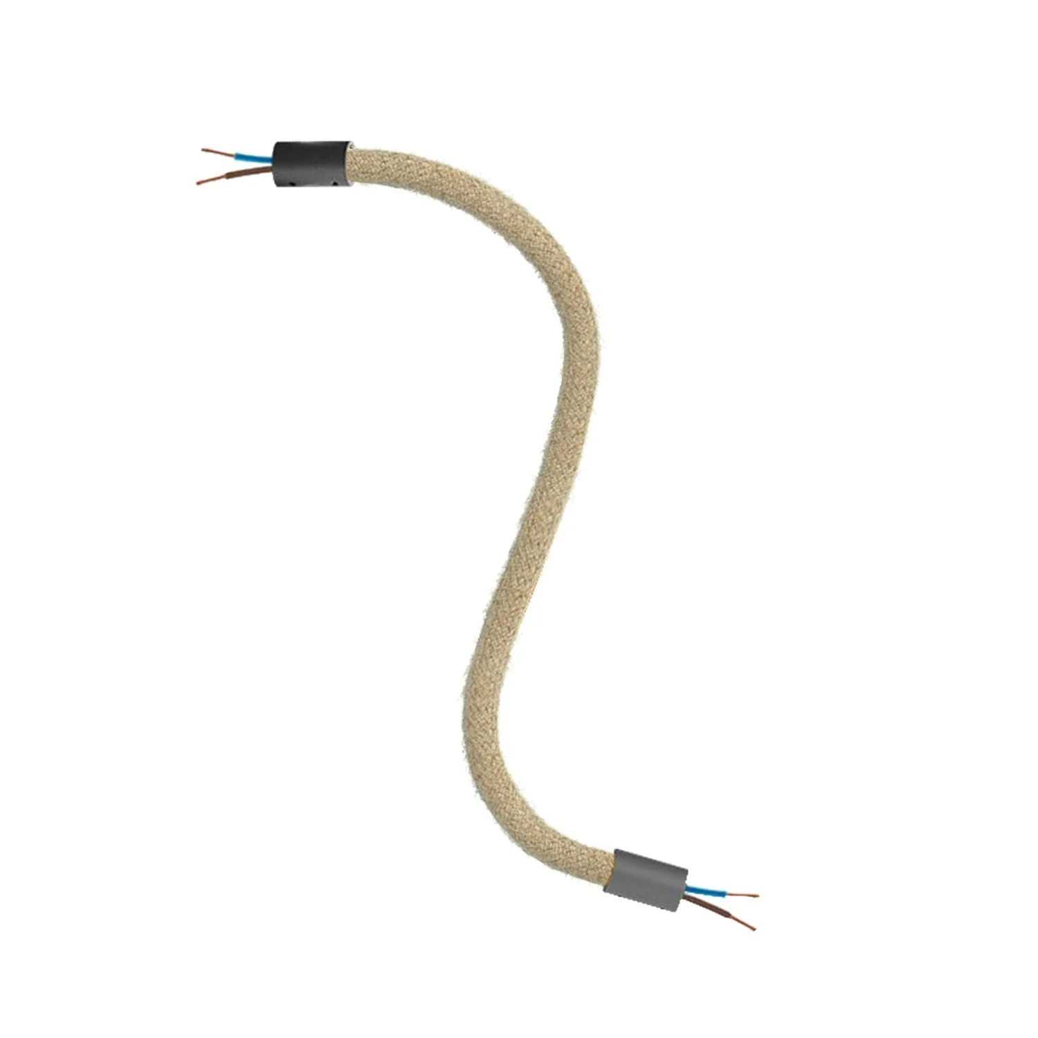 Creative Flex Kit – flexibles Verlängerungsrohr mit Jute RN06 Natur ummantelt und Metallenden - Image 12