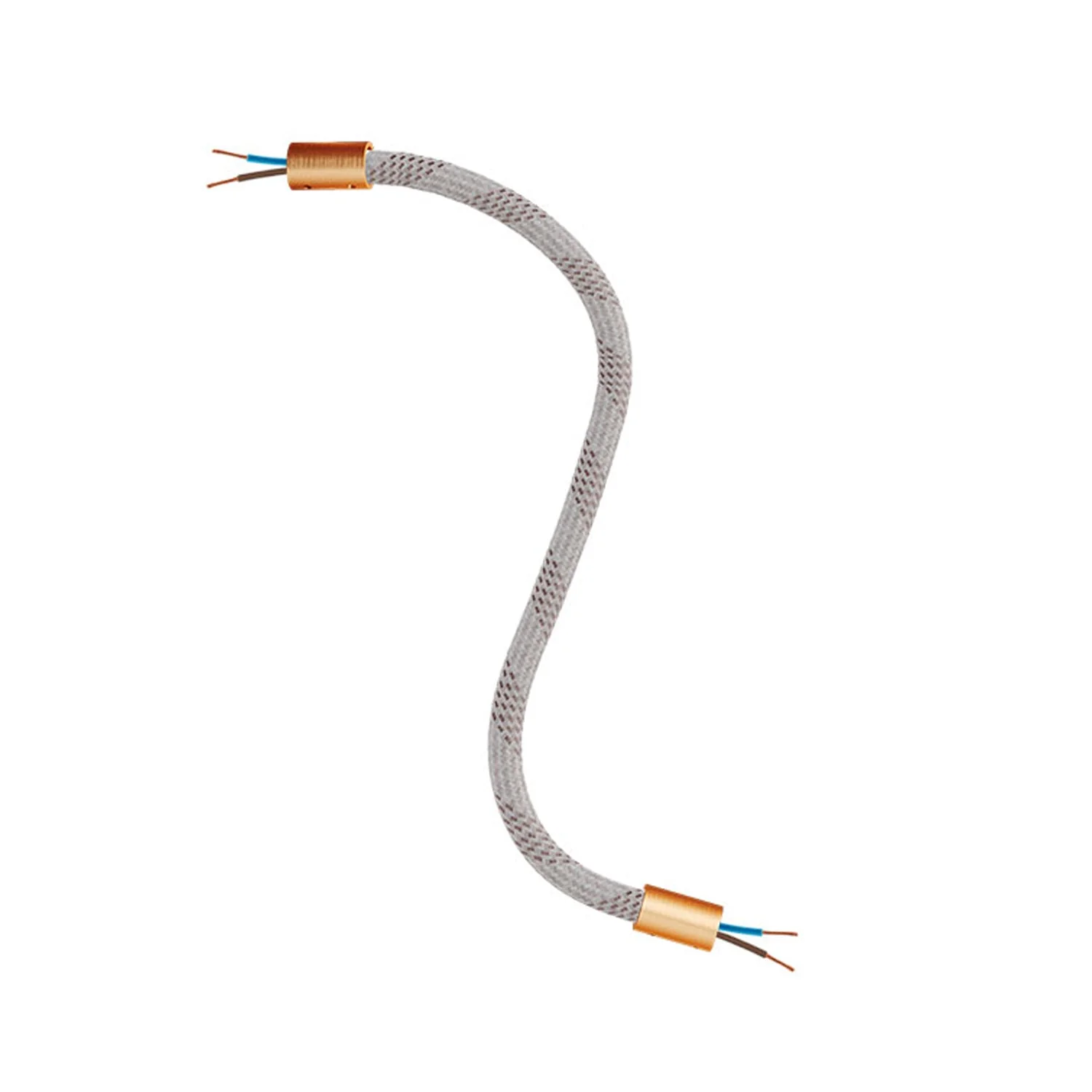 Kit Creative Flex flexibler Verlängerungsschlauch mit Stoffüberzug RM72 helles Mélange und Metallendstücken - Image 26