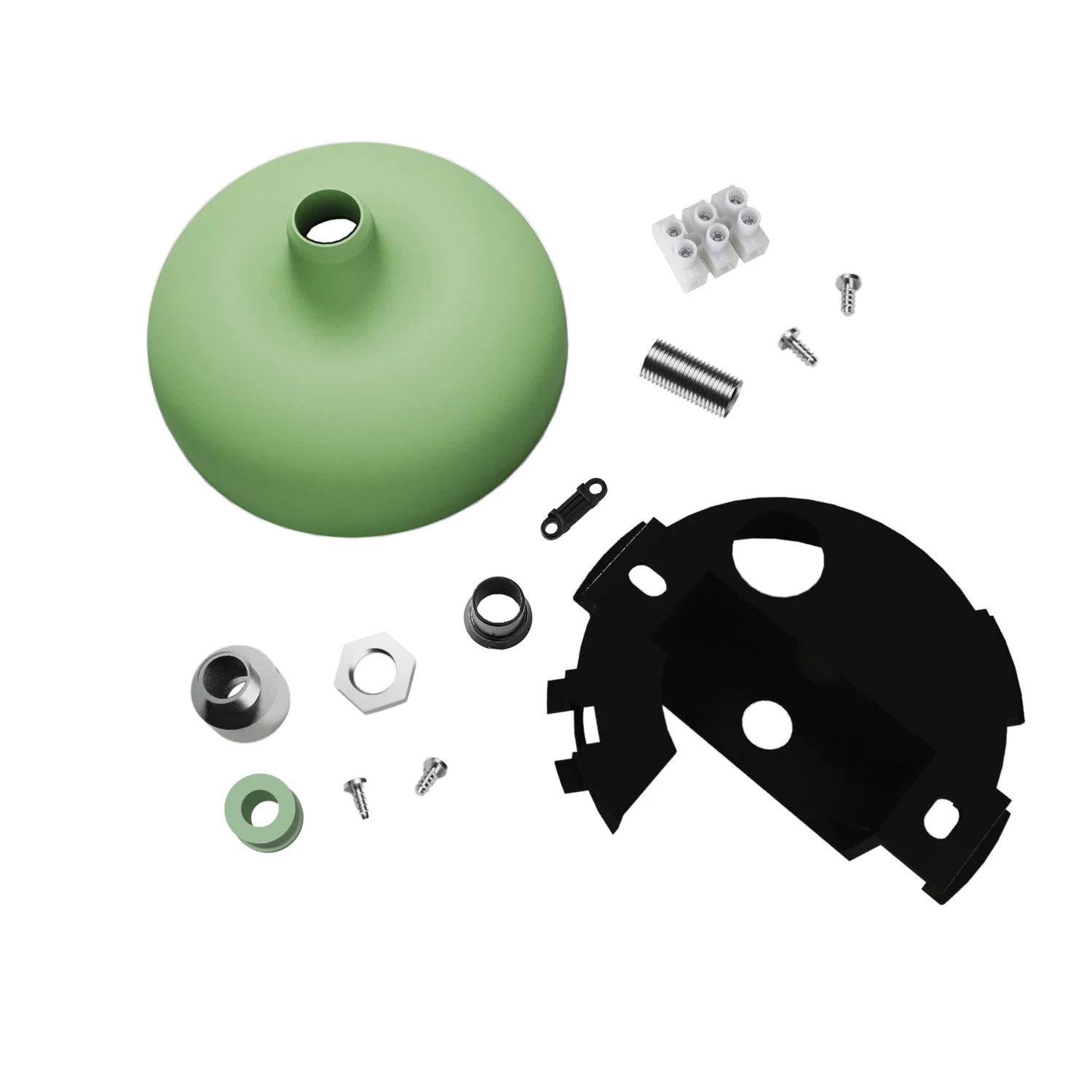 Baldachin-Kit aus Silikon mit mittlerer Öffnung und Vorrichtung für seitliches Loch – Wiesengrün - Image 2