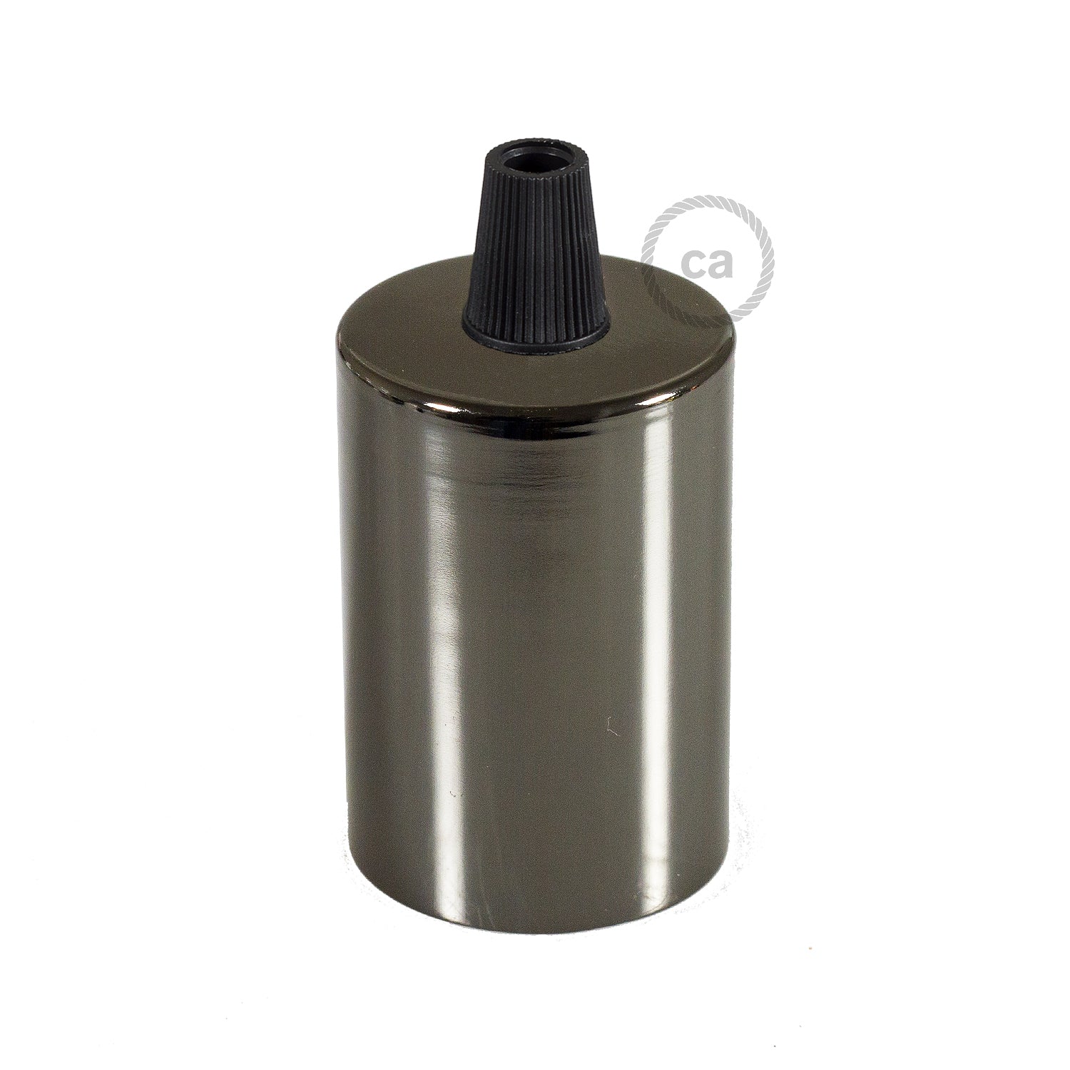 Kit Lampenfassungen E27 zylindrisch aus Metall – Perlschwarz - Image 3
