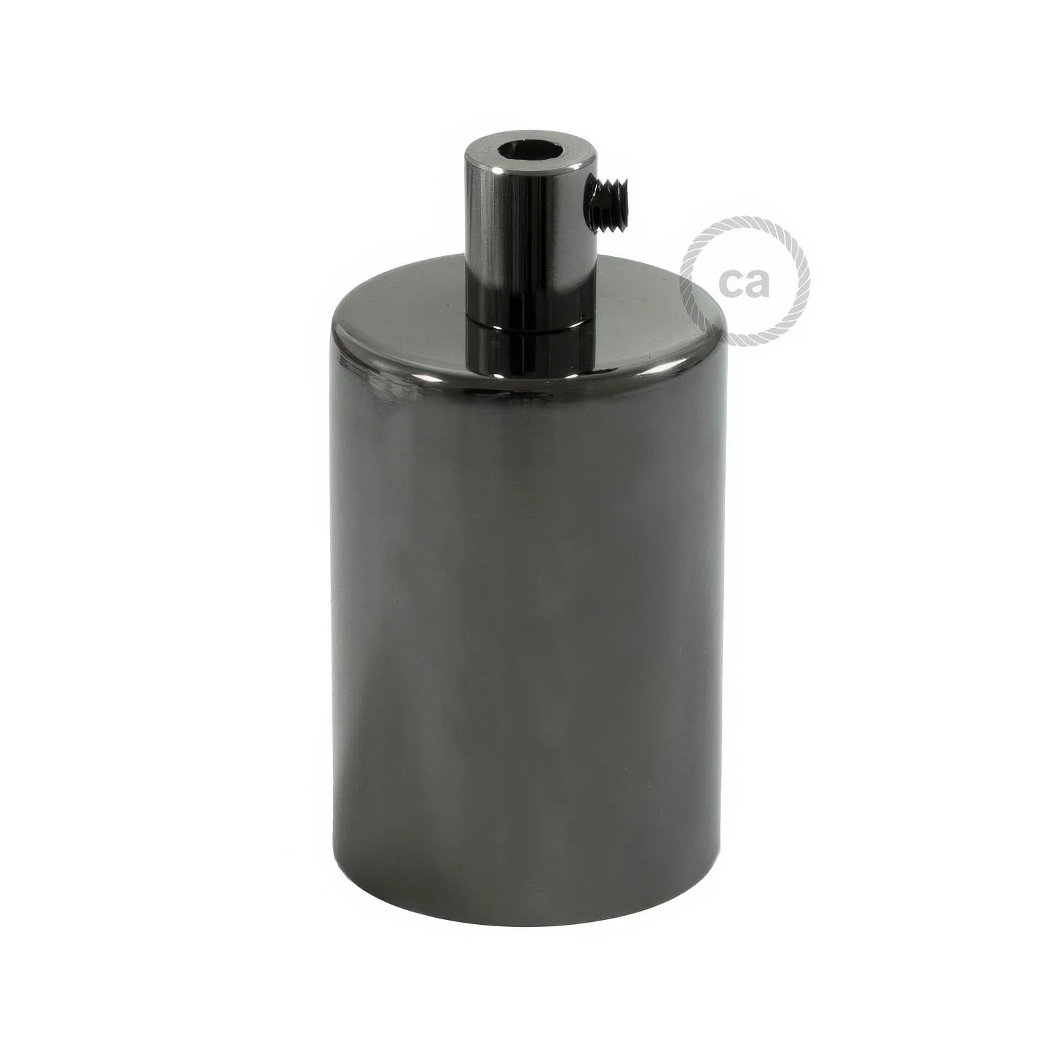 Kit Lampenfassungen E27 zylindrisch aus Metall – Perlschwarz - Image 7