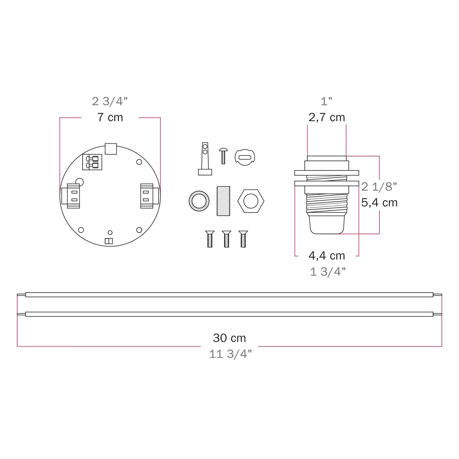 Elektronischer Bausatz für batteriebetriebene 5V‑USB‑C‑Lampen mit E14‑Lampenfassungen mit Gewinde – Weiß - Image 7