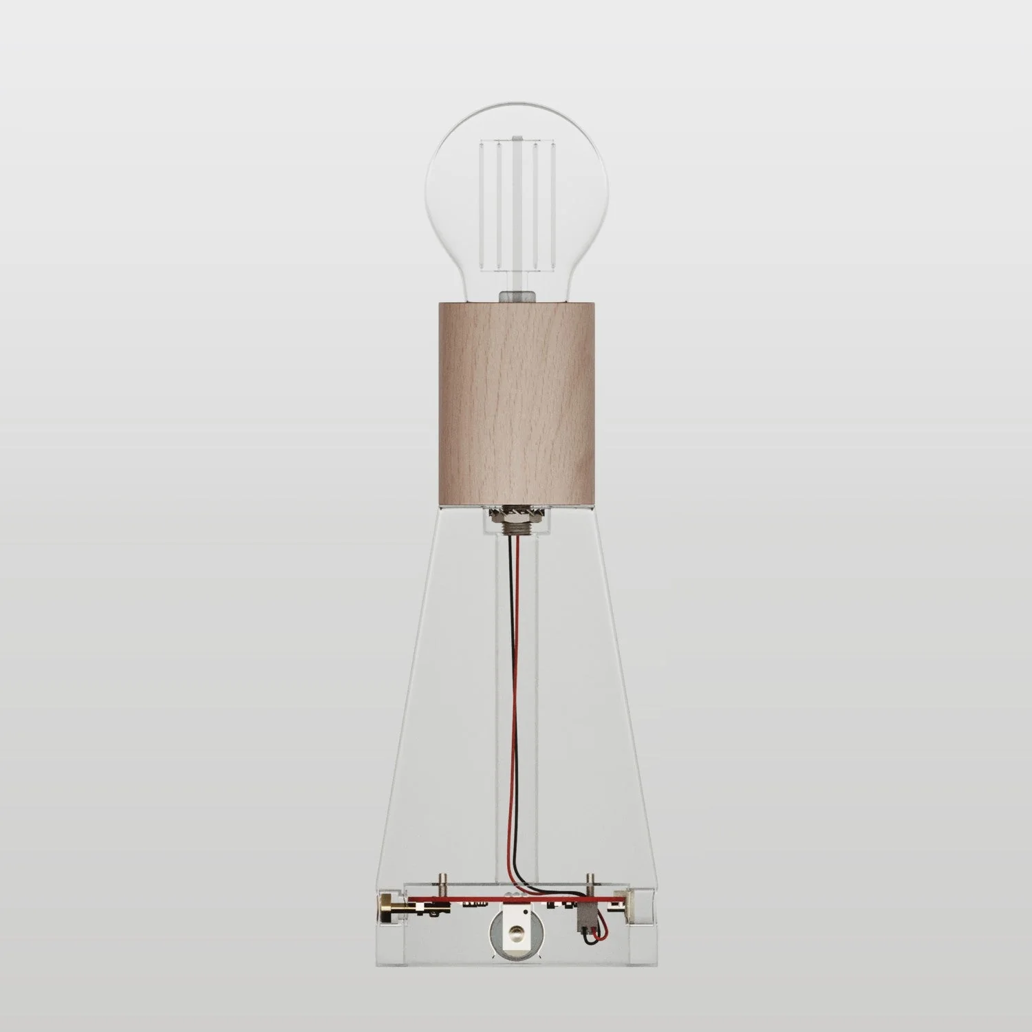 Elektronischer Bausatz für batteriebetriebene 5V‑USB‑C‑Lampen mit E27‑Lampenfassungen aus Holz – Neutral - Image 2