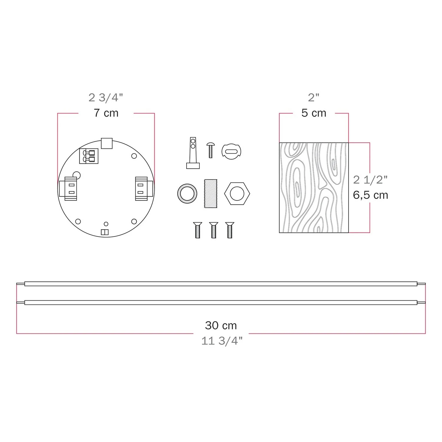 Elektronischer Bausatz für batteriebetriebene 5V‑USB‑C‑Lampen mit E27‑Lampenfassungen aus Holz – Neutral - Image 6