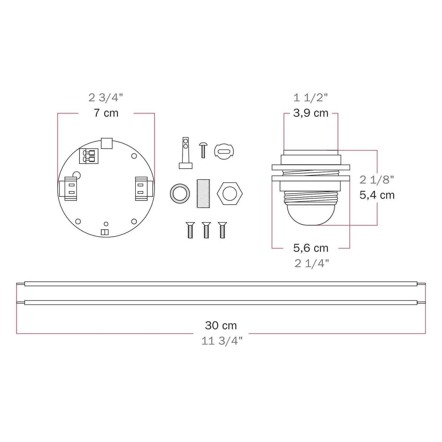 Elektronischer Bausatz für batteriebetriebene 5V‑USB‑C‑Lampen mit E27‑Lampenfassungen mit Gewinde – Schwarz - Image 7