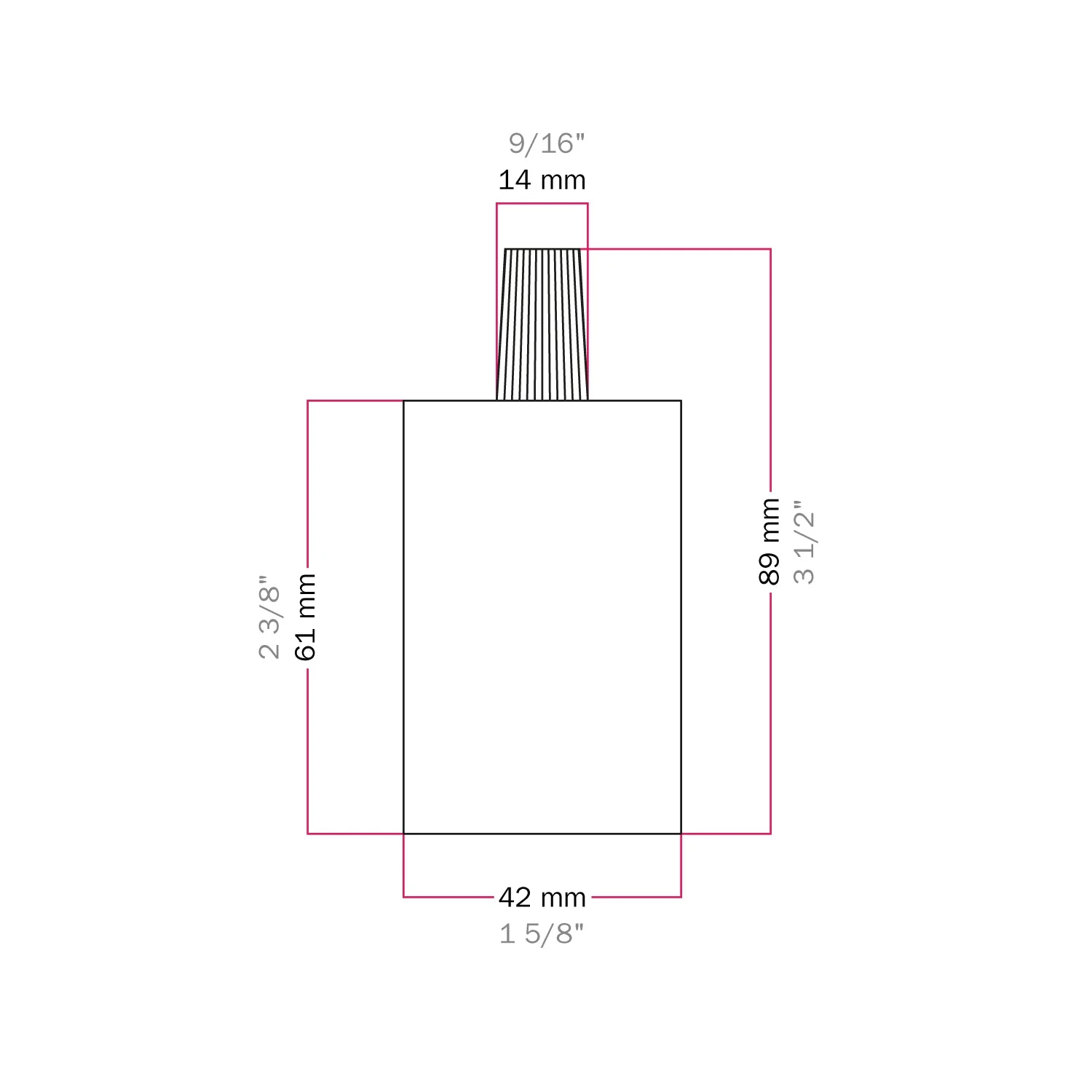 E27-Lampenfassungs-Set aus zylindrischem Metall – Satiniertes Kupfer - Image 4