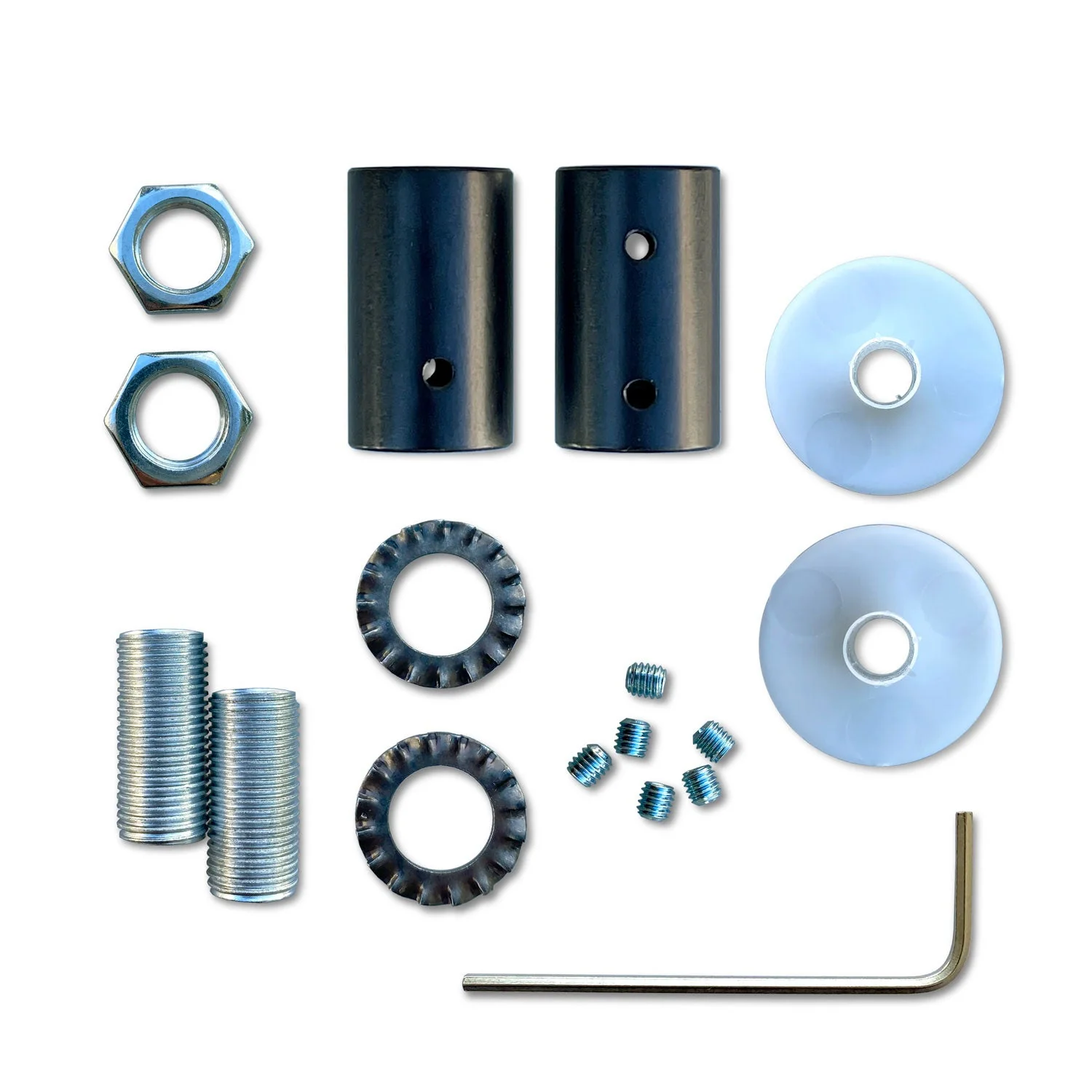 Creative Flex-Kit – flexibles Verlängerungsrohr, bezogen mit Stoff RZ22 Schwarz Whiskey und Metallendstücken - Image 14