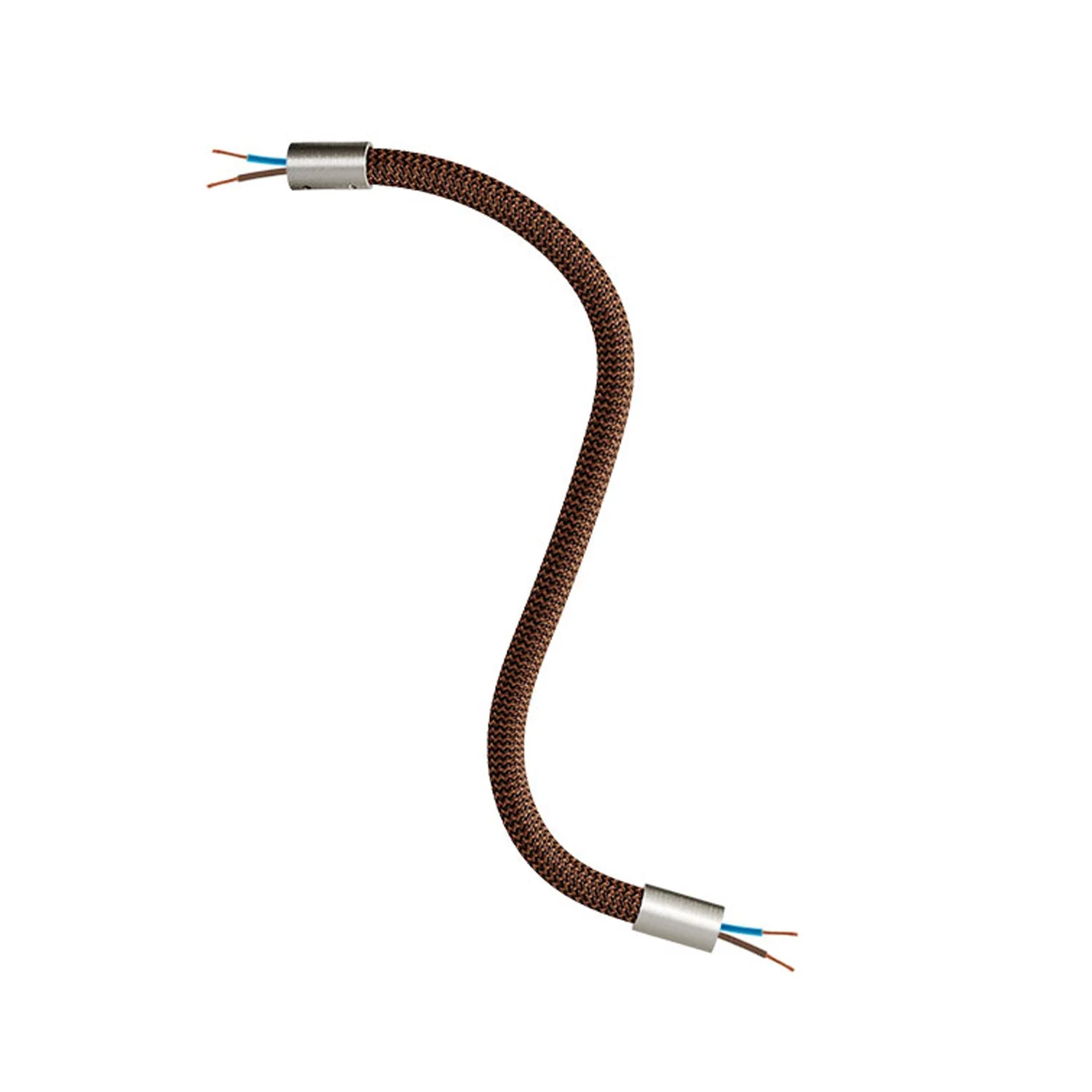 Creative Flex-Kit – flexibles Verlängerungsrohr, bezogen mit Stoff RZ22 Schwarz Whiskey und Metallendstücken - Image 19