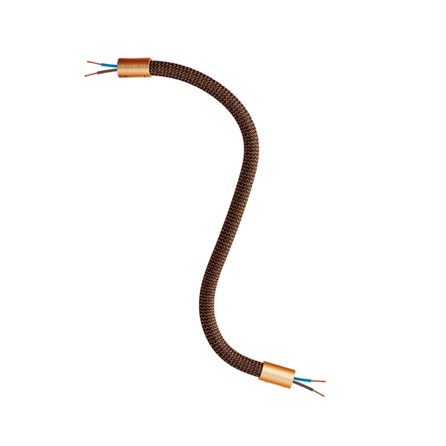 Creative Flex-Kit – flexibles Verlängerungsrohr, bezogen mit Stoff RZ22 Schwarz Whiskey und Metallendstücken - Image 26