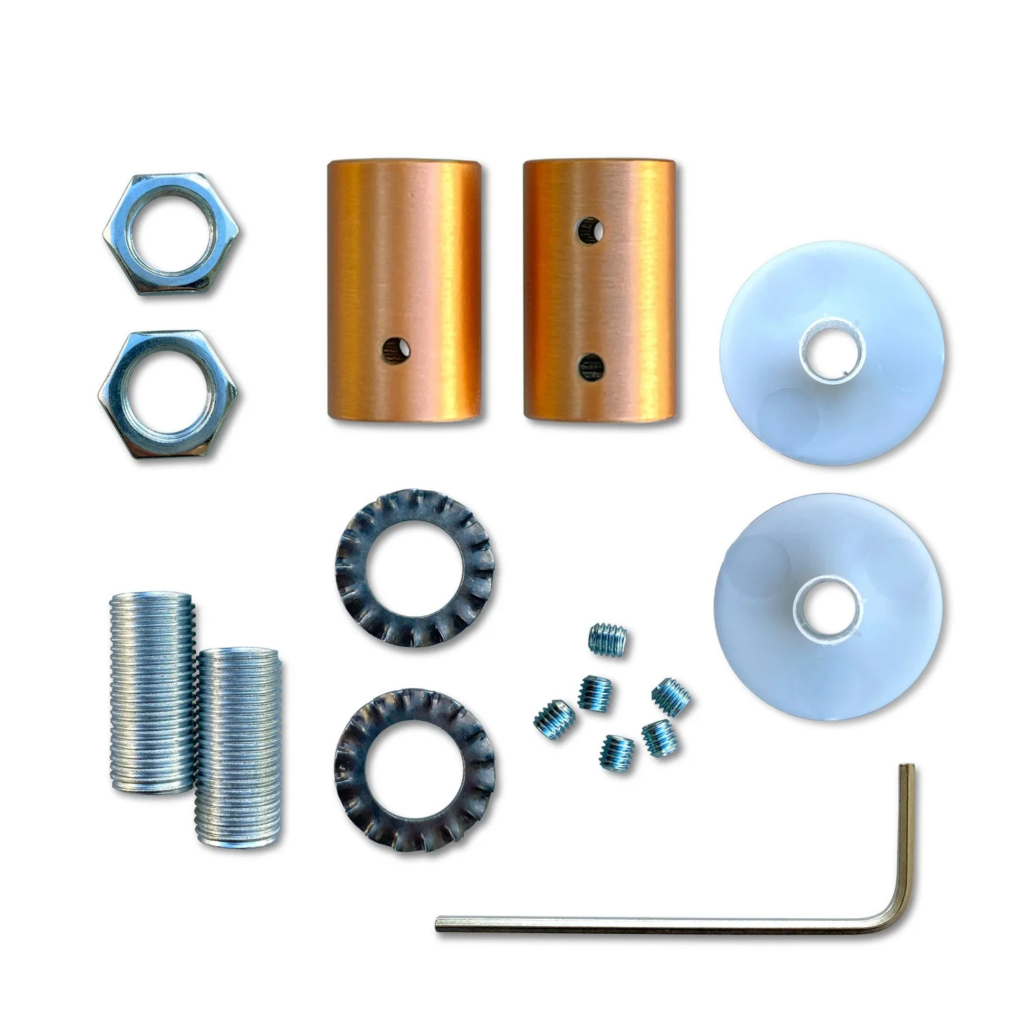 Creative Flex-Kit – flexibles Verlängerungsrohr, bezogen mit Stoff RZ22 Schwarz Whiskey und Metallendstücken - Image 28