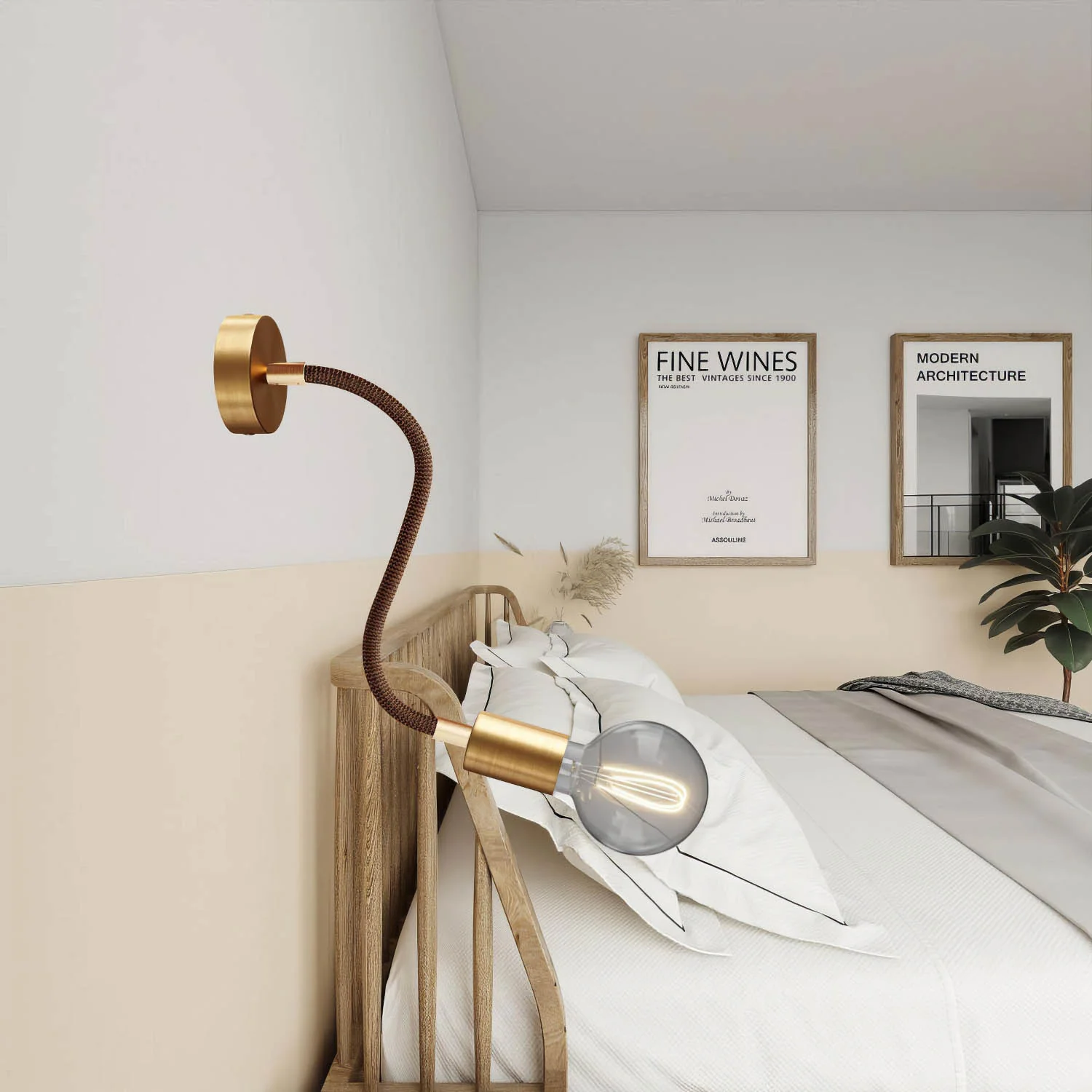 Creative Flex-Kit – flexibles Verlängerungsrohr, bezogen mit Stoff RZ22 Schwarz Whiskey und Metallendstücken - Image 34