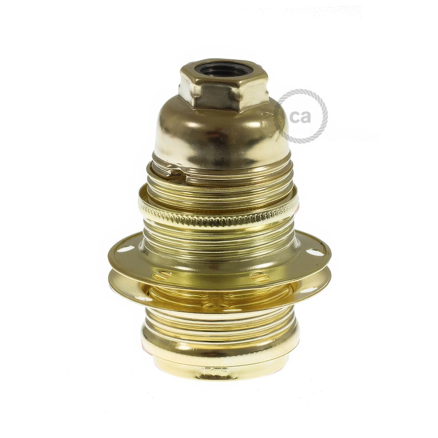E14-Lampenfassung-Kit aus Metall mit doppeltem Ring für Lampenschirme – Messing - Image 6