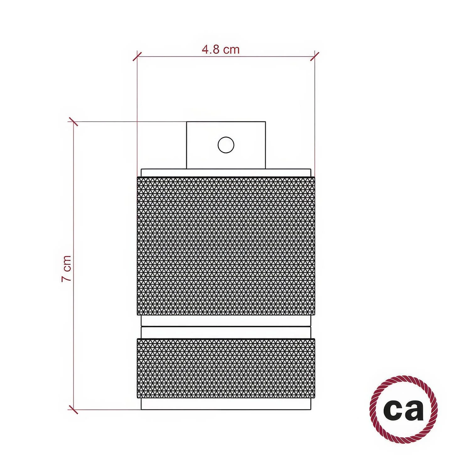 E27 Lampenfassung-Kit aus geriffeltem Aluminium mit Doppelklemmenring für Lampenschirm – Kupfer - Image 4