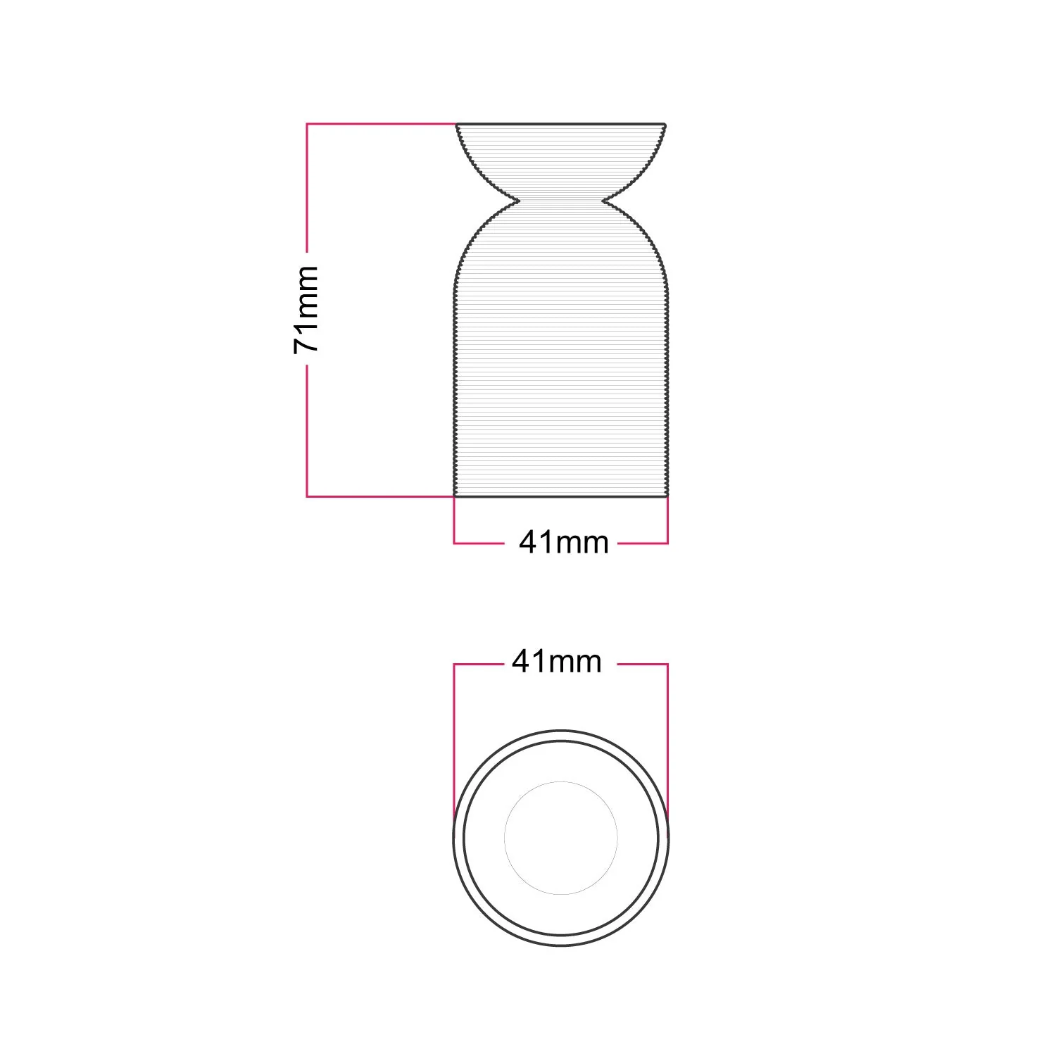 E27-Fassungsset aus recyceltem Kunststoff mit 3D-Druck – Creme - Image 5