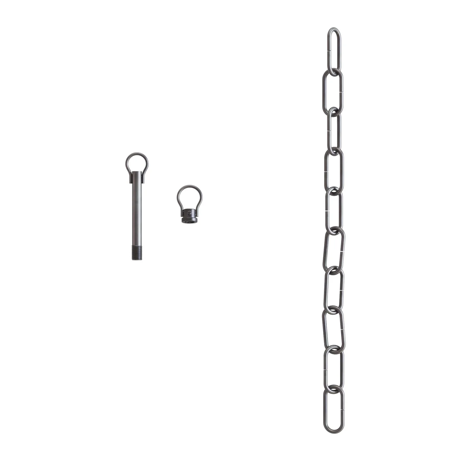 Mechanisches Aufhängungs‑Kit mit genuesischer Kette aus Eisen – Kette 50 cm, Stange und Haken M10x1 - Image 4