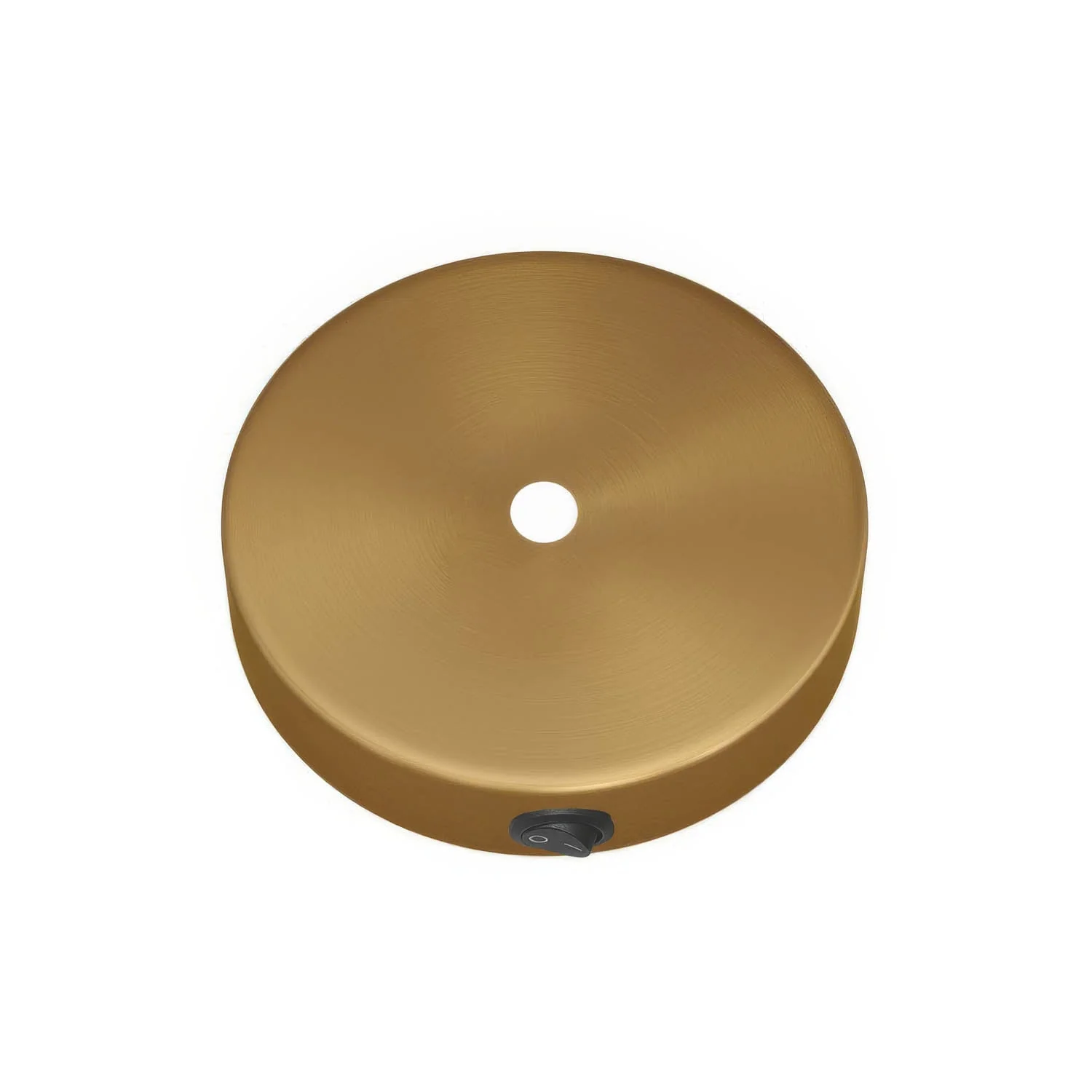 Mini-Lampenbaldachin-Set zylindrisch aus Metall mit Schalter – Satinierte Bronze - Image 2