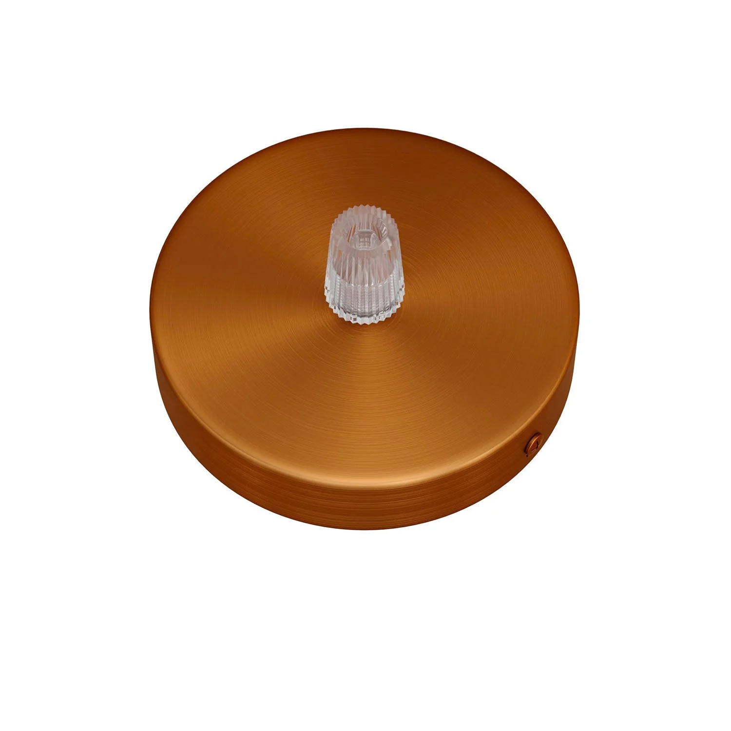 Mini-Baldachinset zylindrisch aus Metall mit 1 mittigem Loch – Satin-Kupfer - Image 2
