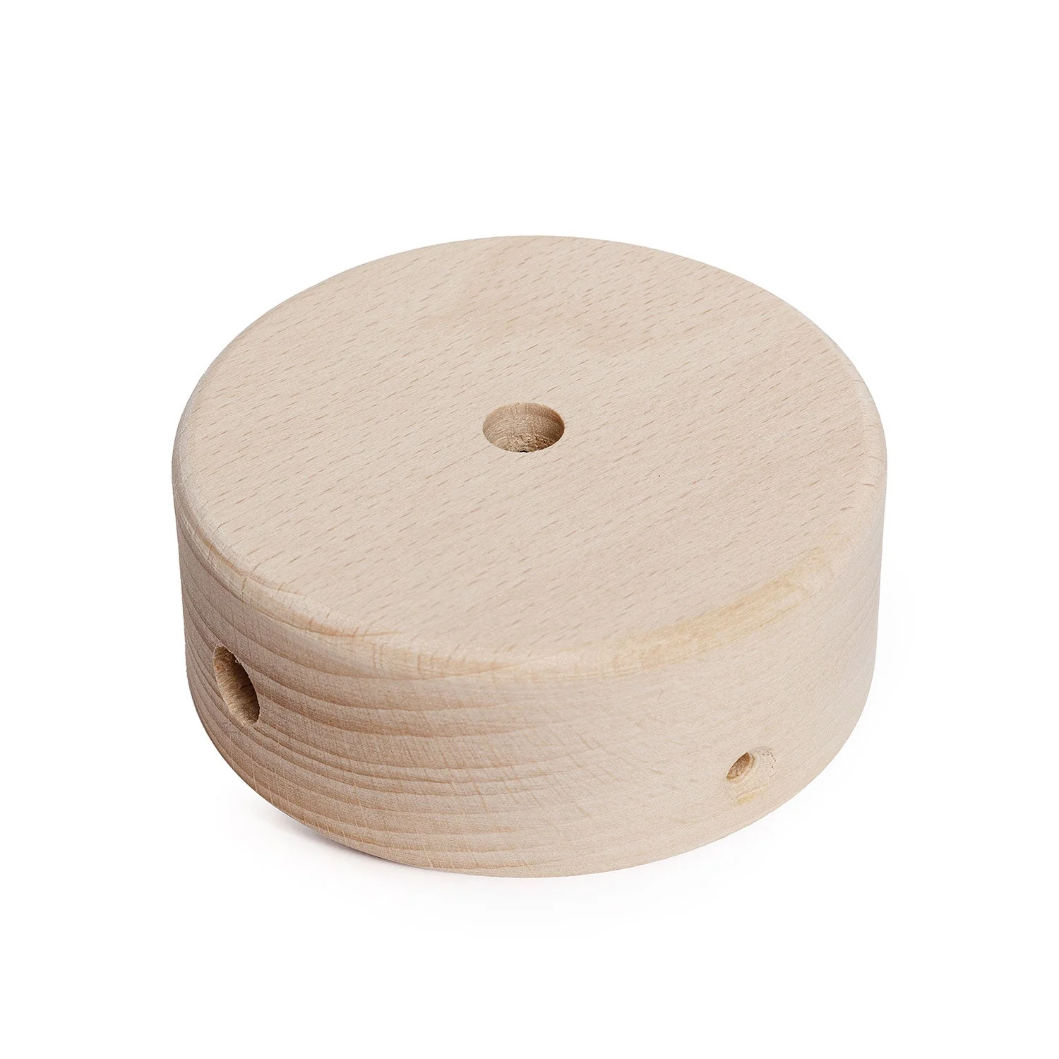 Mini-Zylinderbaldachin-Kit aus Holz mit 1 Mittel- und 2 Seitenlöchern – Natur - Image 2