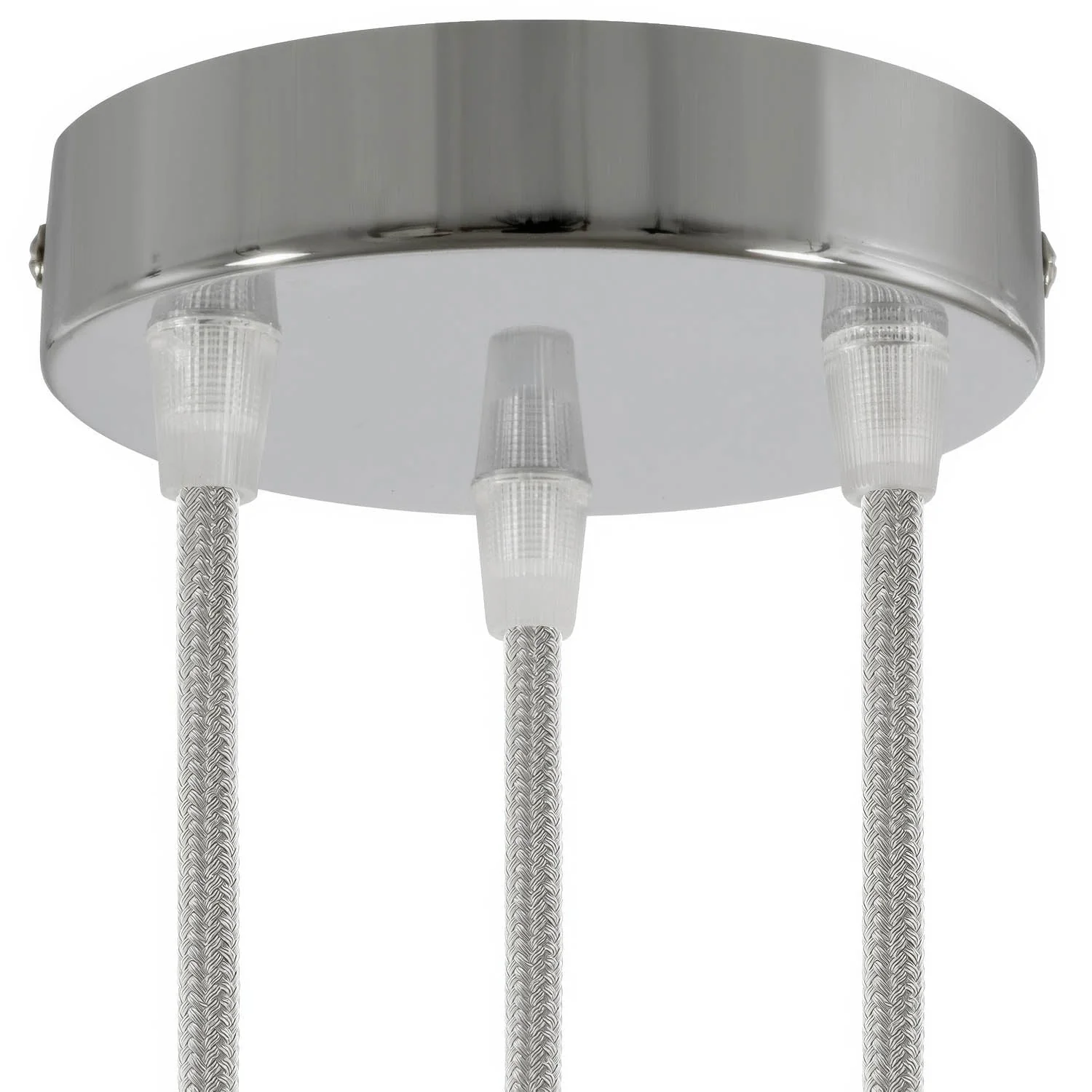 Kit Metall-Zylinderbaldachin mit 3 Löchern – Chrom