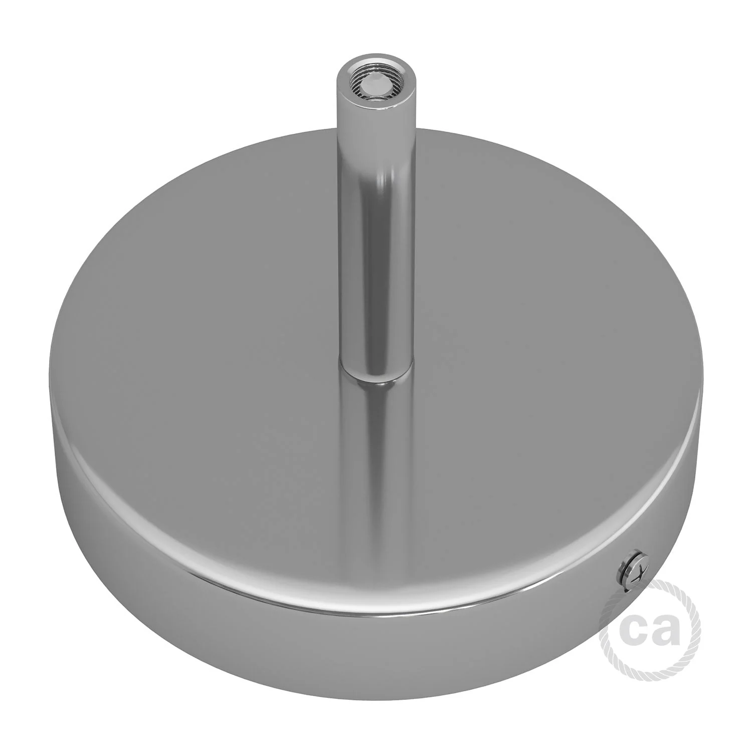 Zylinder-Baldachin-Kit aus Metall mit 7-cm-Kabelklemme – Chrom - Image 2