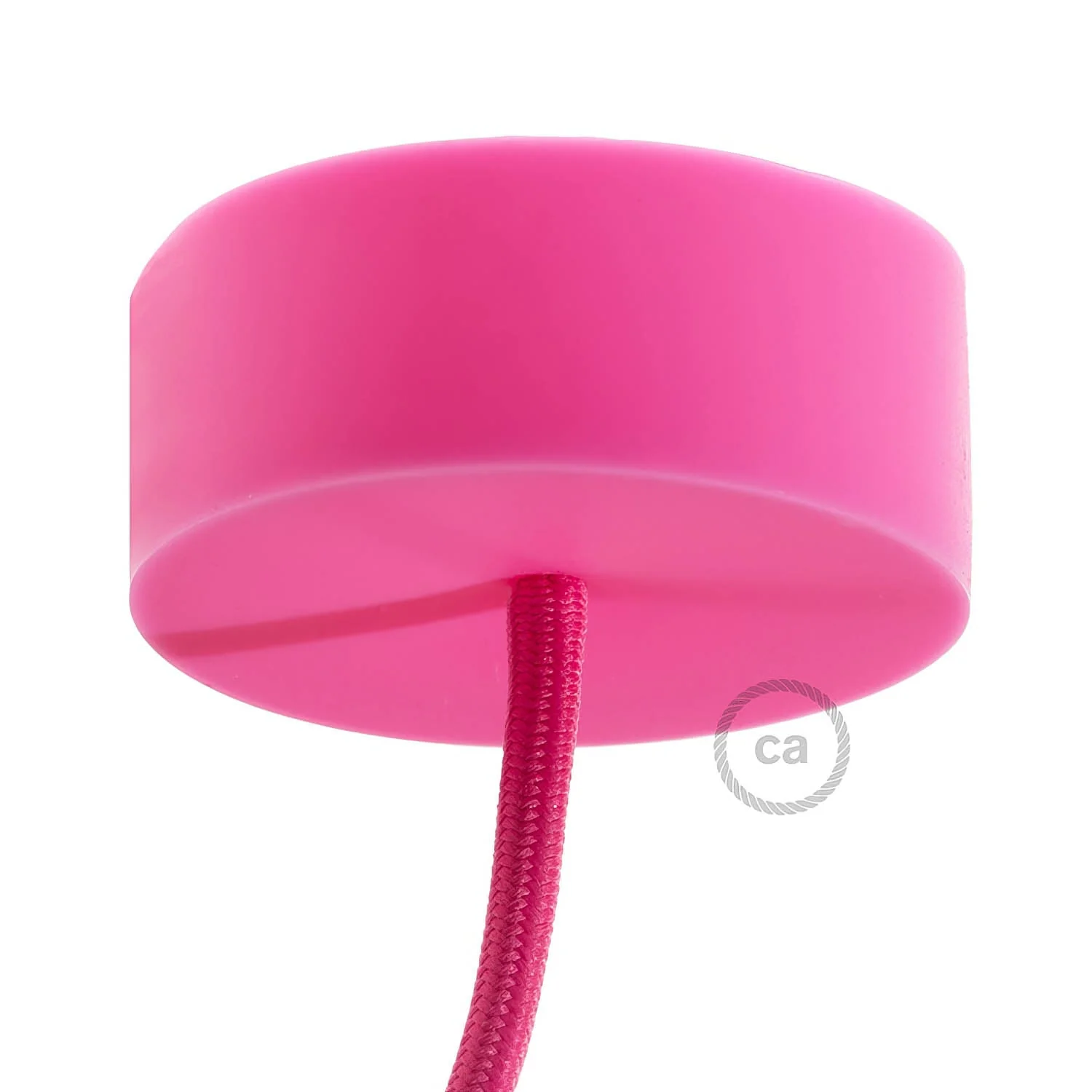 Kit zylindrischer Lampenbaldachin aus Silikon – Rosa