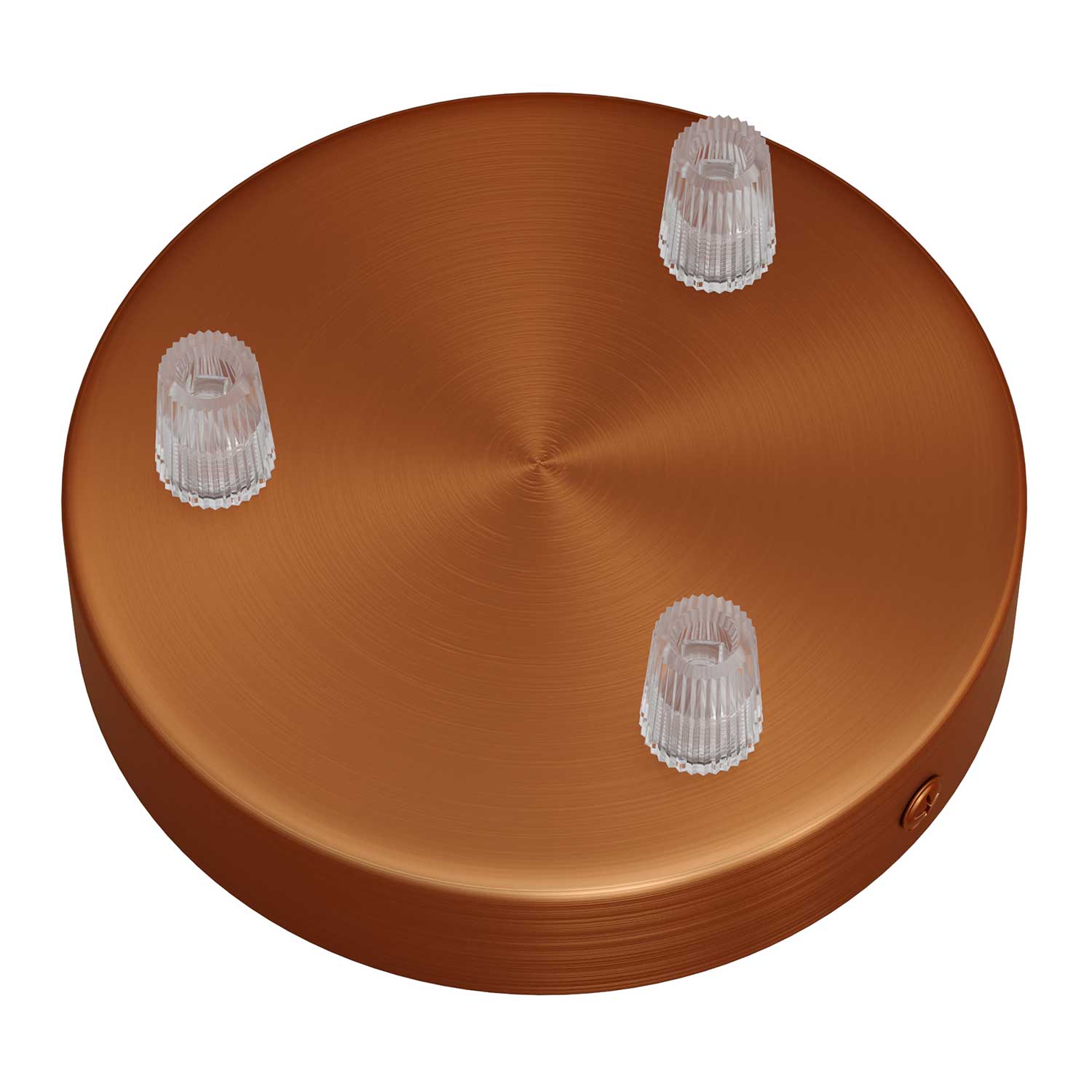 Zylindrisches Baldachin-Kit aus Metall mit 3 Löchern – Gebürstetes Kupfer - Image 2
