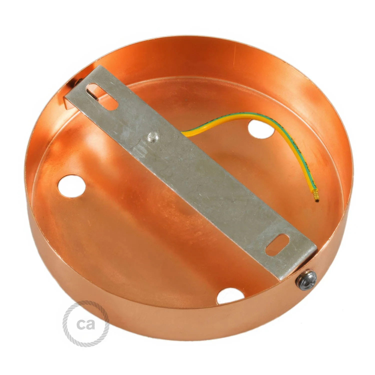 Zylindrisches Baldachin-Kit aus Metall mit 3 Löchern – Gebürstetes Kupfer - Image 4