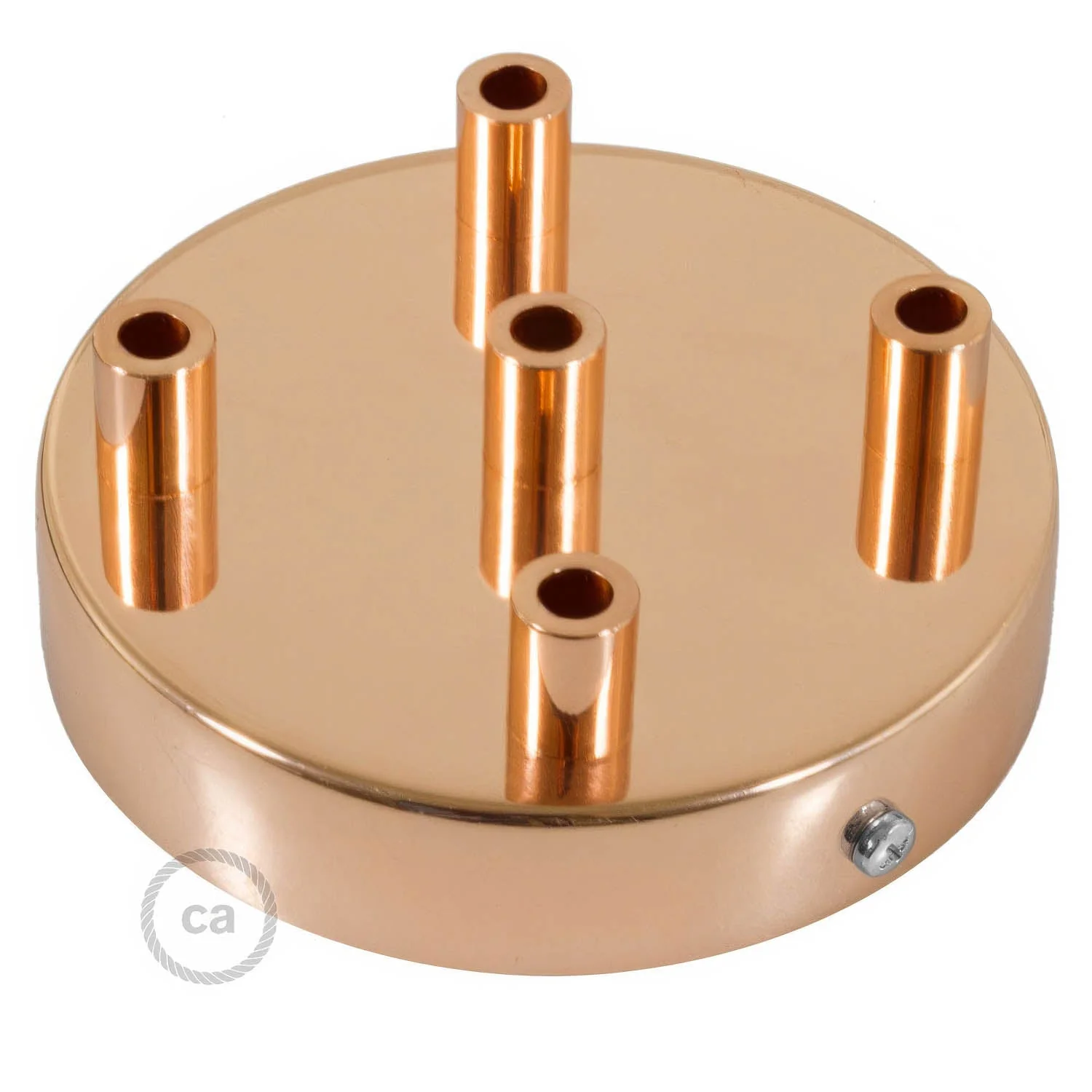 Zylindrisches Lampenbaldachin-Kit aus Metall mit 5 Löchern - Kupfer - Image 7