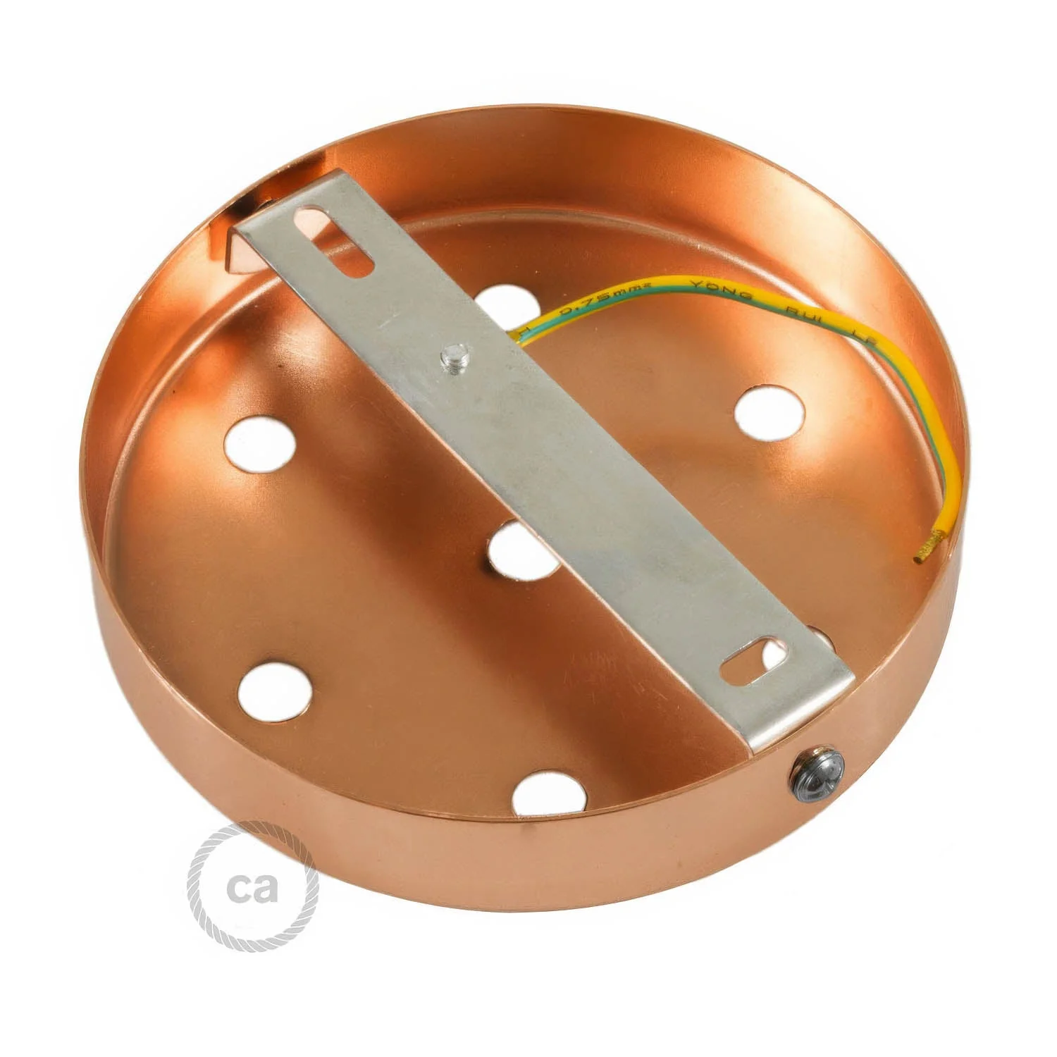 Zylindrischer Rosetten-Kit aus Metall mit 7 Löchern – Kupfer - Image 4