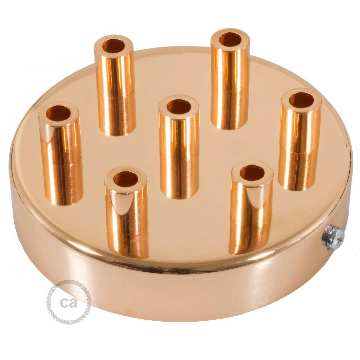 Zylindrischer Rosetten-Kit aus Metall mit 7 Löchern – Kupfer - Image 7