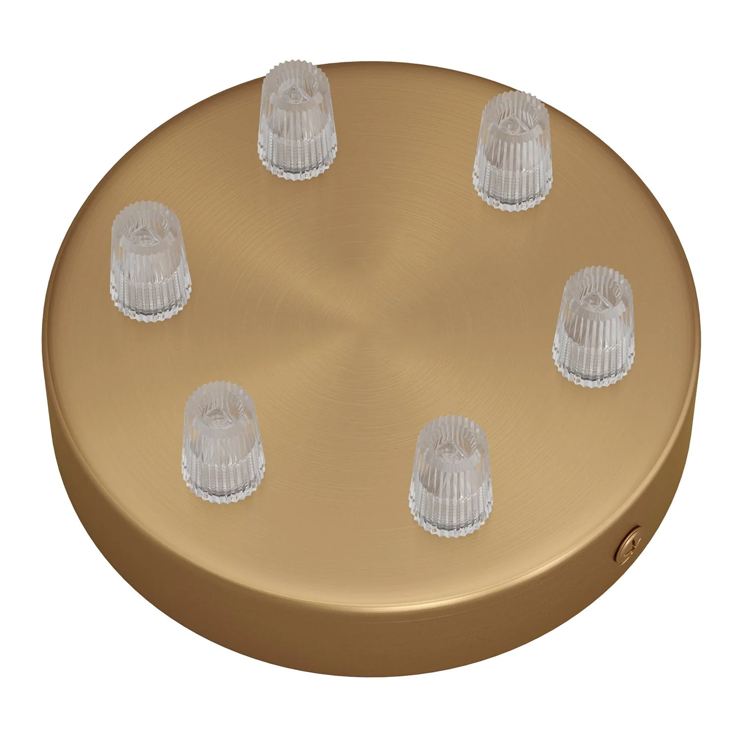 Zylindrischer Metallbaldachin-Set mit 6 Löchern – Satiniertes Bronze - Image 2
