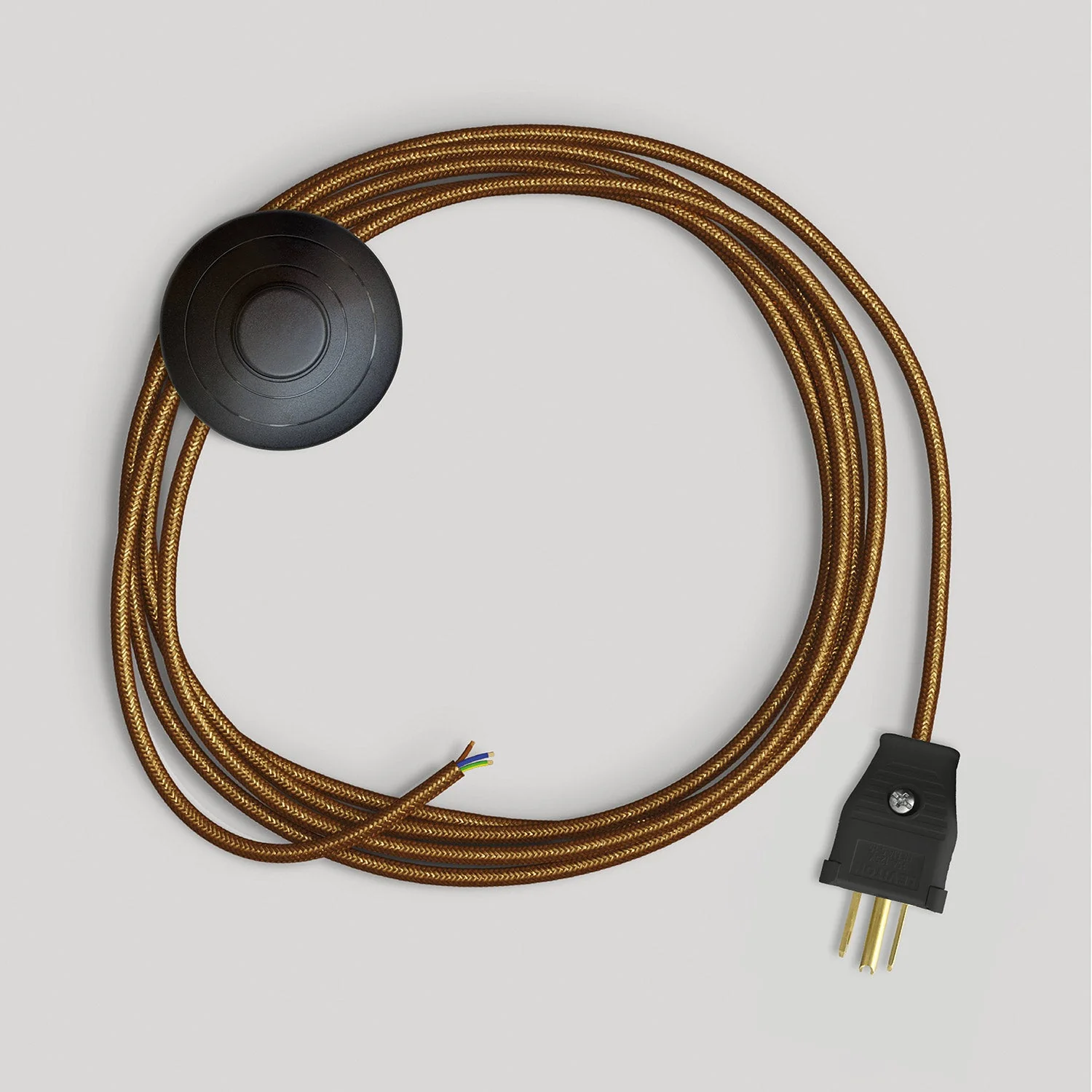 Lampenkabelset mit 10 ft Kabel in poliertem und glitzerndem Kupfer - Image 4