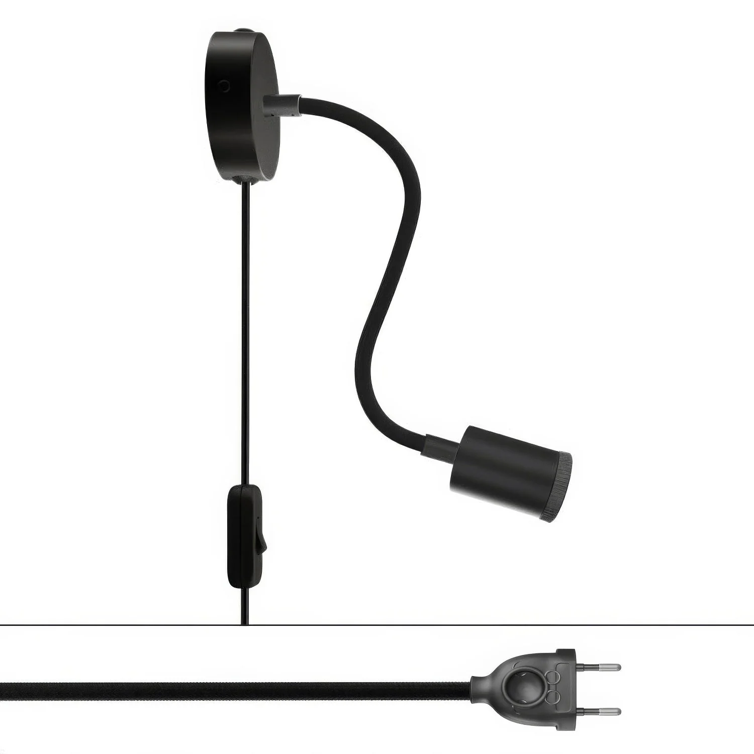 Licht Spostaluce Flex 30 verstellbar mit Spots GU1d0 - Schwarz