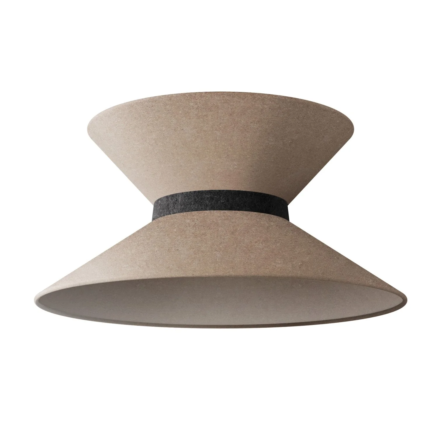 Clessidra-Lampenschirm aus Stoff für Pendelleuchte - Braune Wolle - Image 10