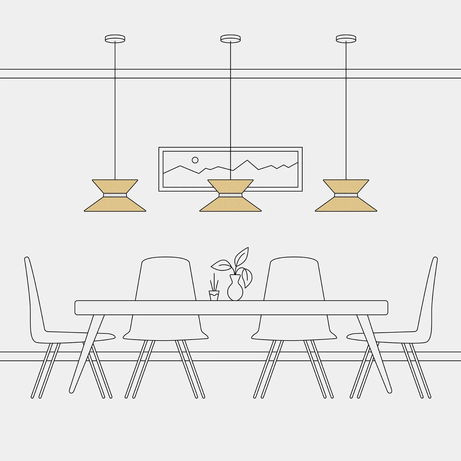 Lampenschirm aus Stoff Clessidra Arenal Gold – Made in Italy - Image 6