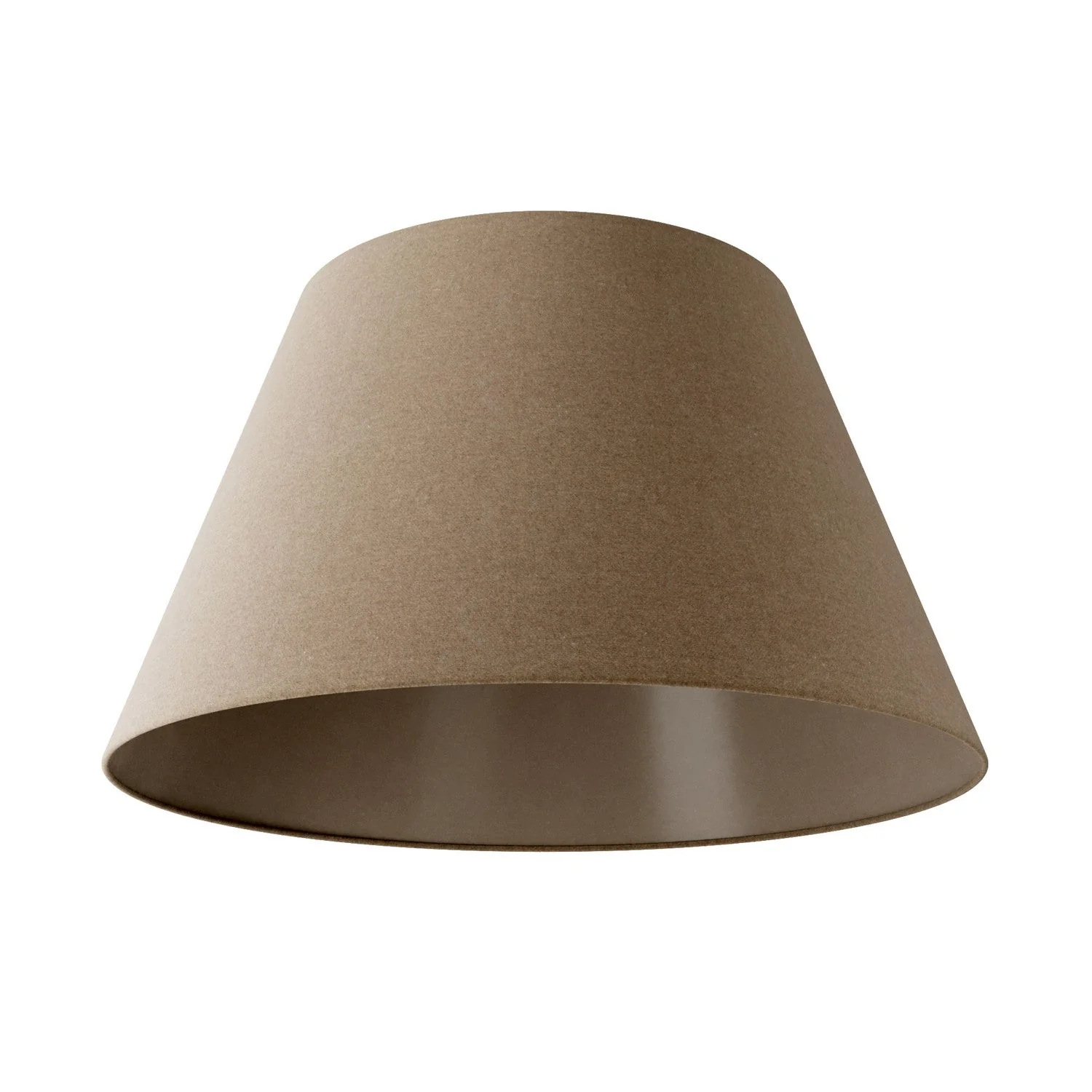 Impero Lampenschirm L für Pendelleuchten mit E27-Fassung – Made in Italy – Braune Wolle