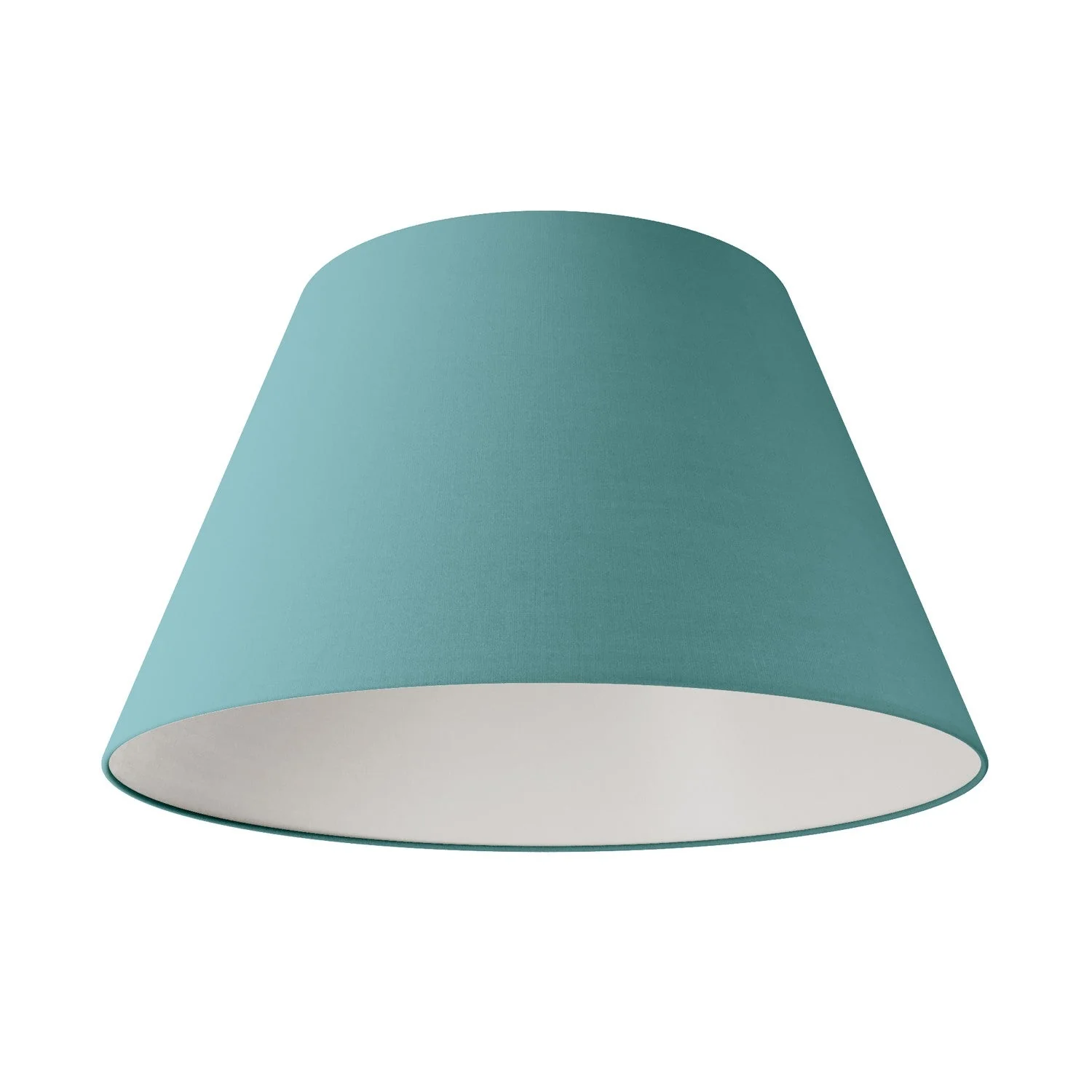 Lampenschirm Impero L für Pendelleuchte mit E27-Fassung – Made in Italy – Leinenstoff Verde Dubbio