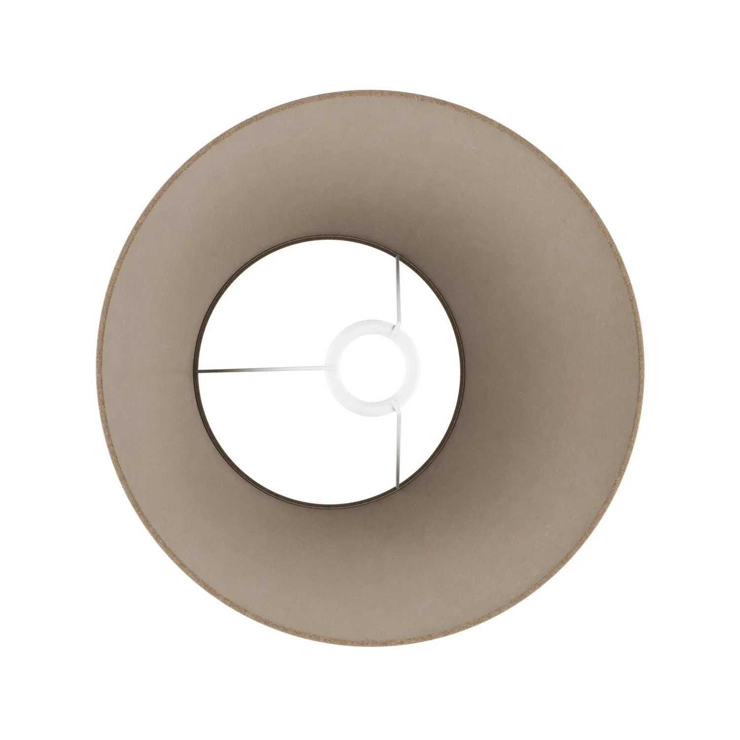 Impero M Lampenschirm aus Stoff für Stehleuchte mit E27-Fassung – Made in Italy – Braune Wolle - Image 3