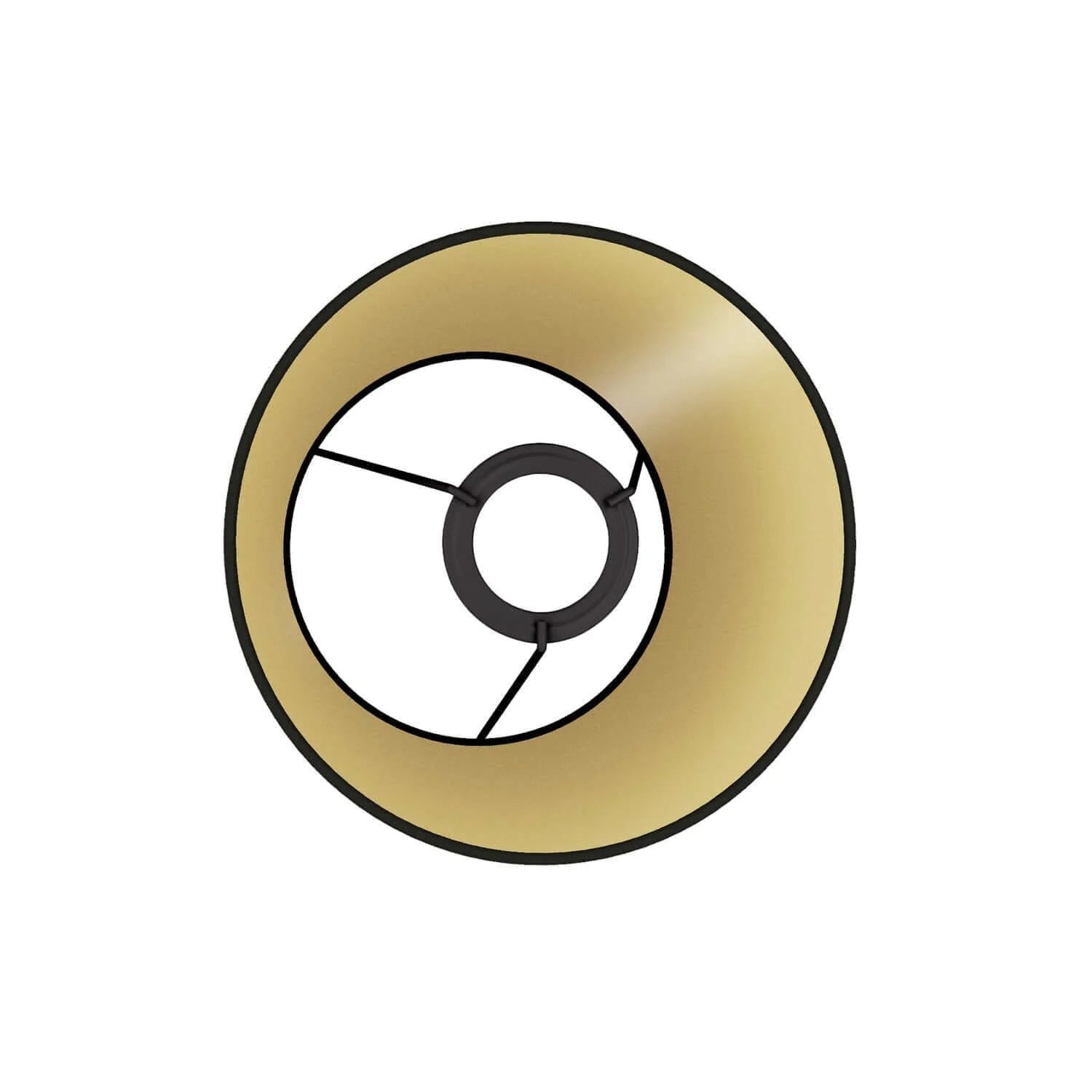 Impero-Lampenschirm mit E27-Fassung für Tischleuchte oder Wandleuchte – Made in Italy – Cinette Schwarz - Image 3