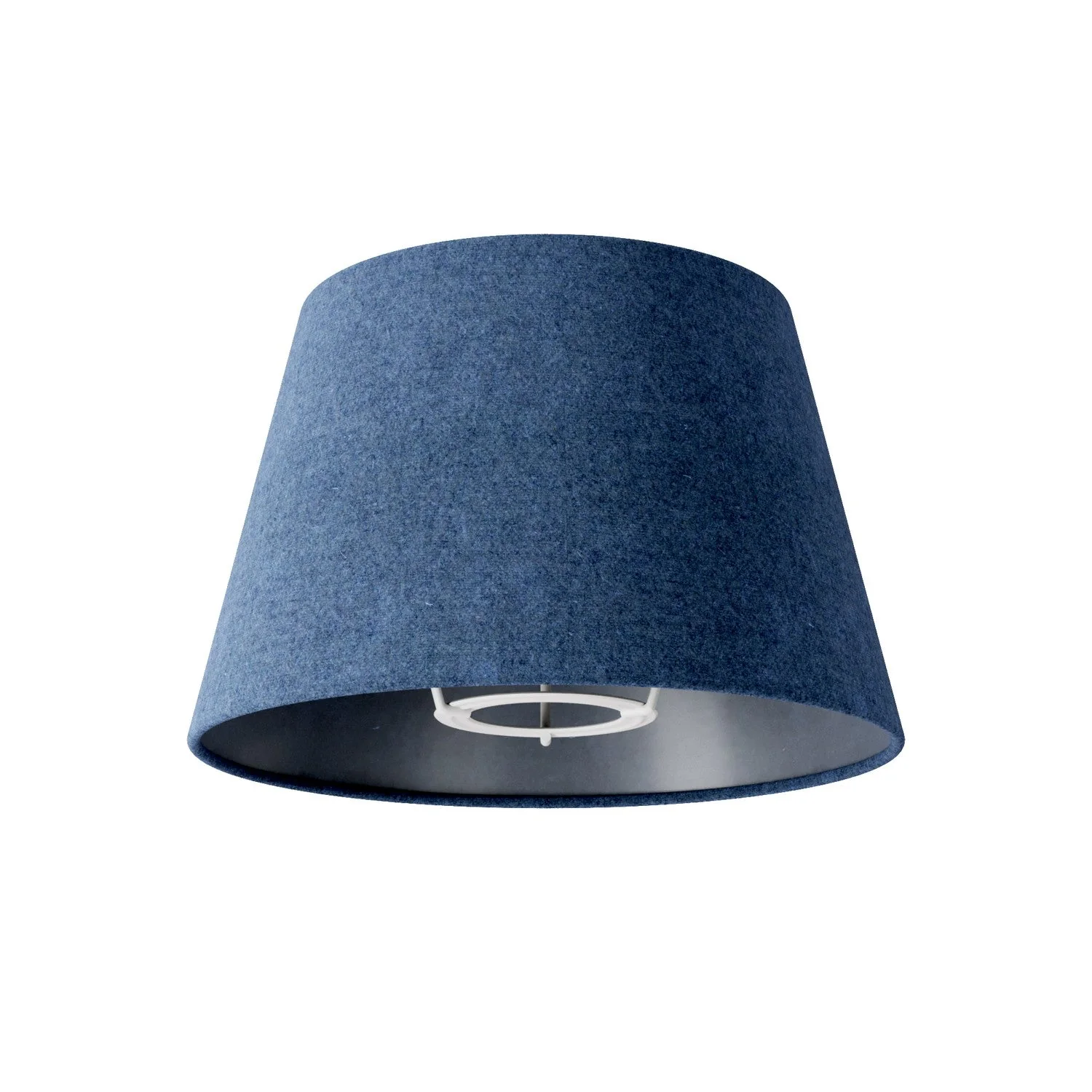 Impero S Lampenschirm mit E27-Fassung für Tischleuchte oder Wandleuchte – Made in Italy – Blaue Wolle