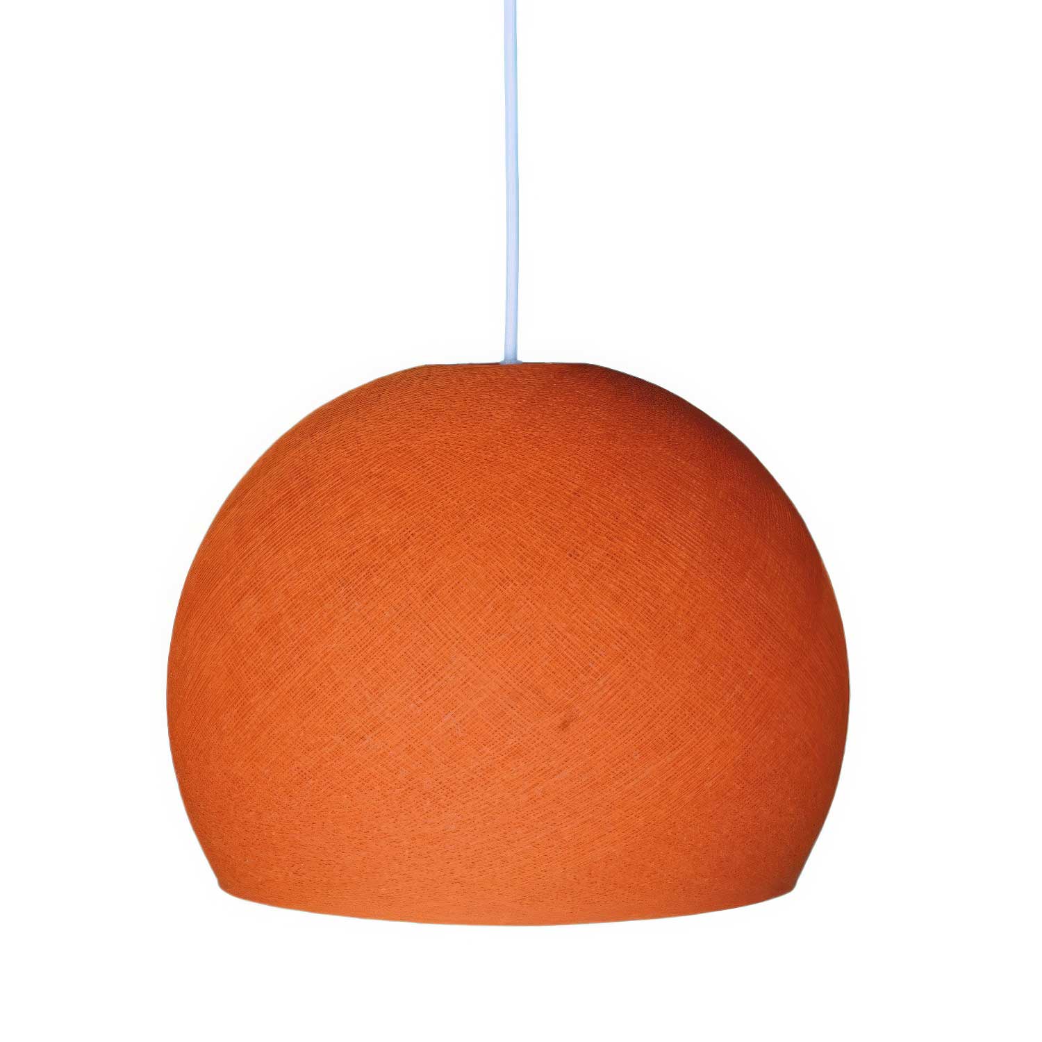 Kuppelförmiger Lampenschirm aus 100 % handgefertigtem Draht â Polyester Orange