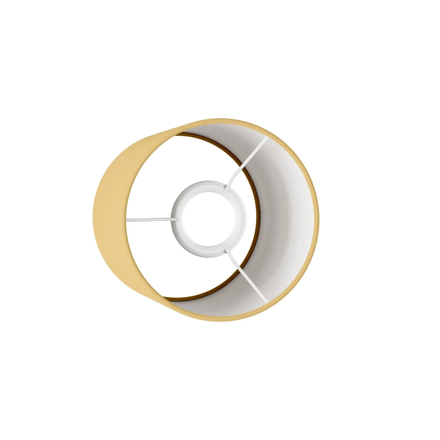 Zylinder-Lampenschirm S aus Stoff mit E27-Fassung – Made in Italy – Arenal Gold - Image 3