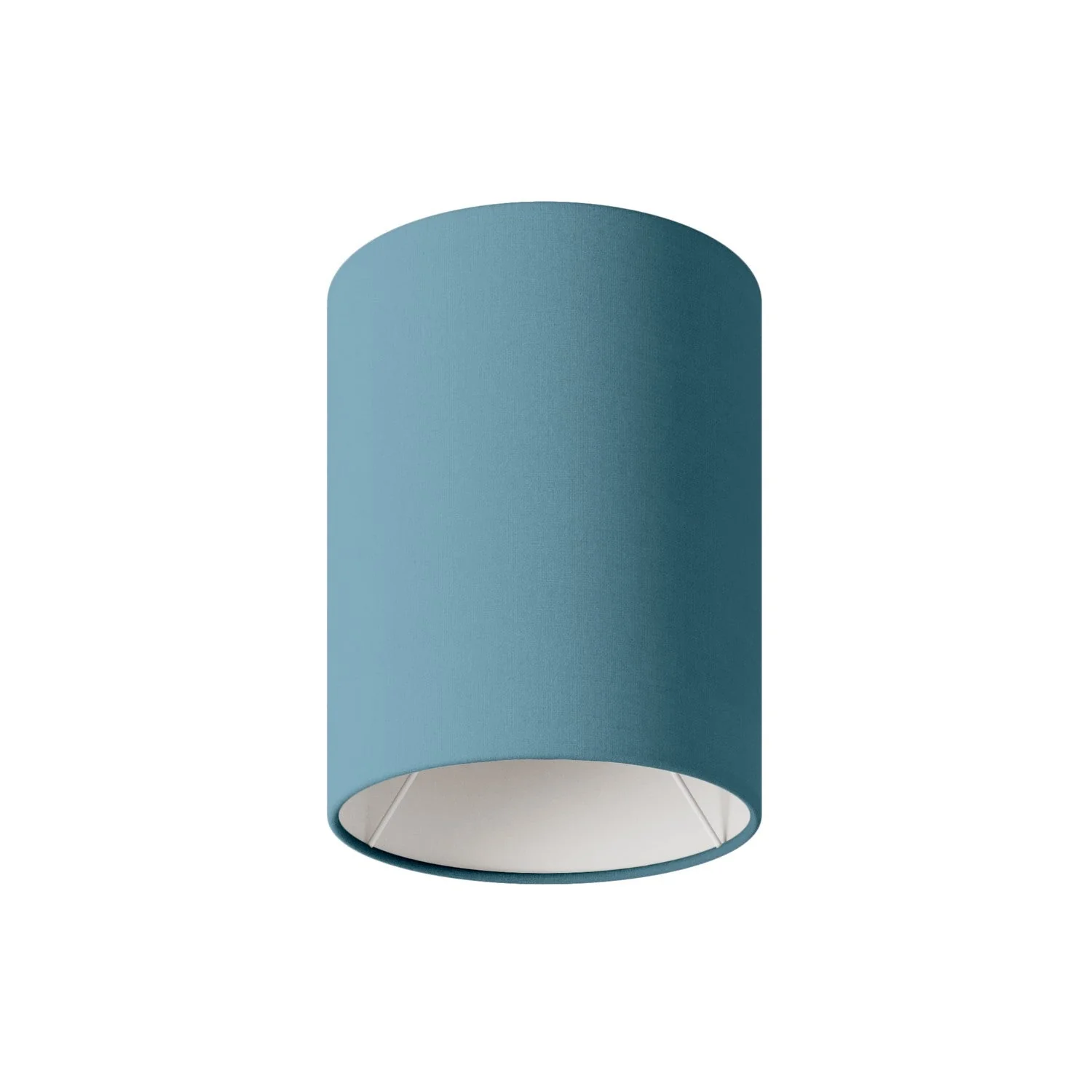 Cilindro S Textillampenschirm mit E27-Fassung – Made in Italy – Teletta Hellblau Severo