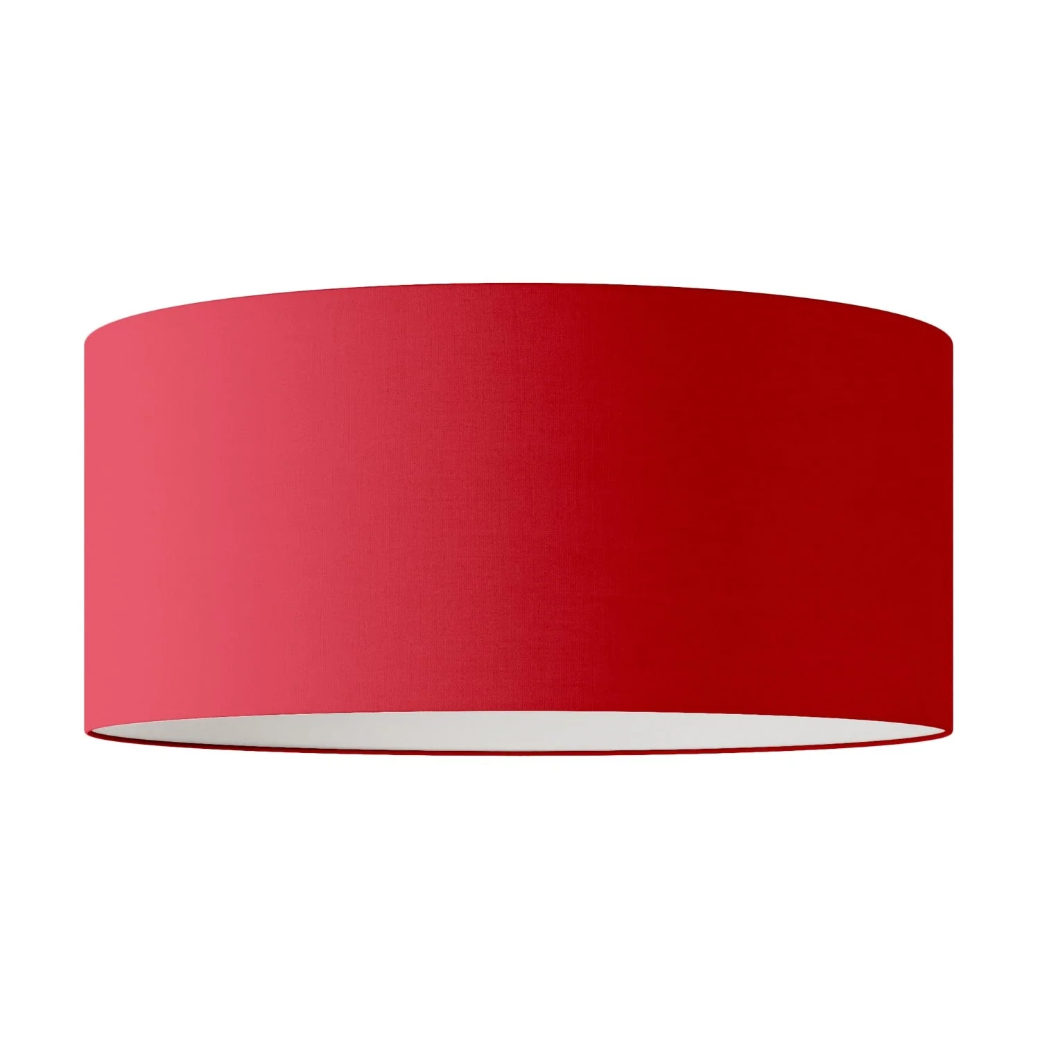 XXL Zylinderschirm aus Stoff mit E27-Fassung – Made in Italy – Teletta Rot